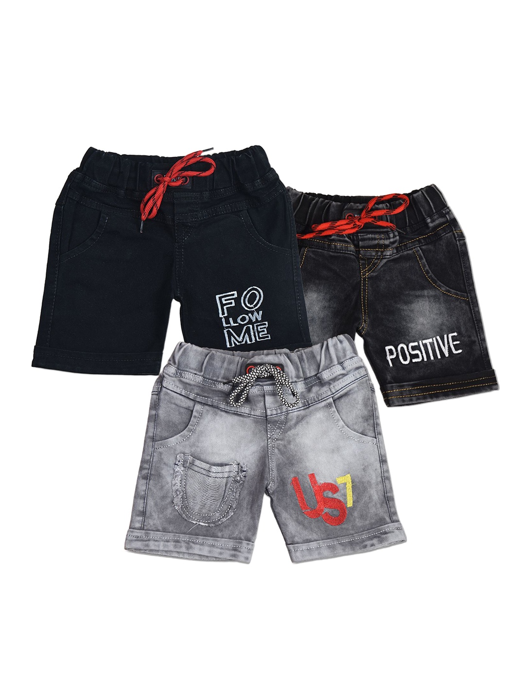 

BAESD Boys Washed Denim Shorts Technology, Grey