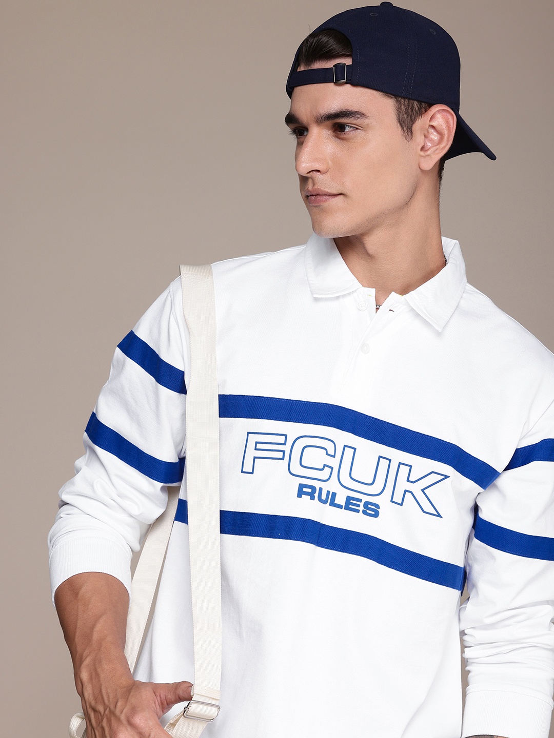 

FCUK Brand Logo Printed Sweatshirt, White