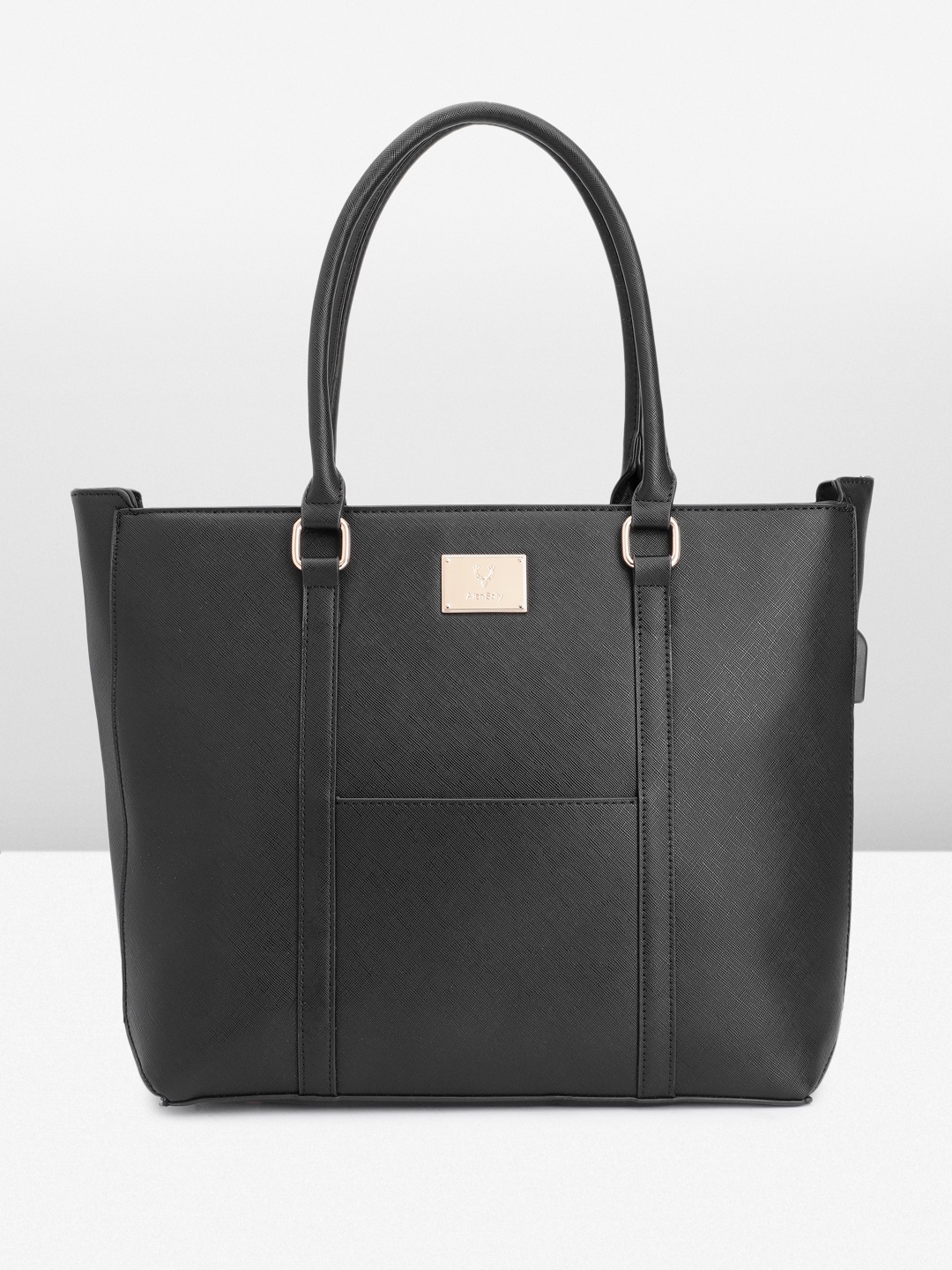 

Alley Solly Structured Shoulder Bag with Laptop Sleeve, Black