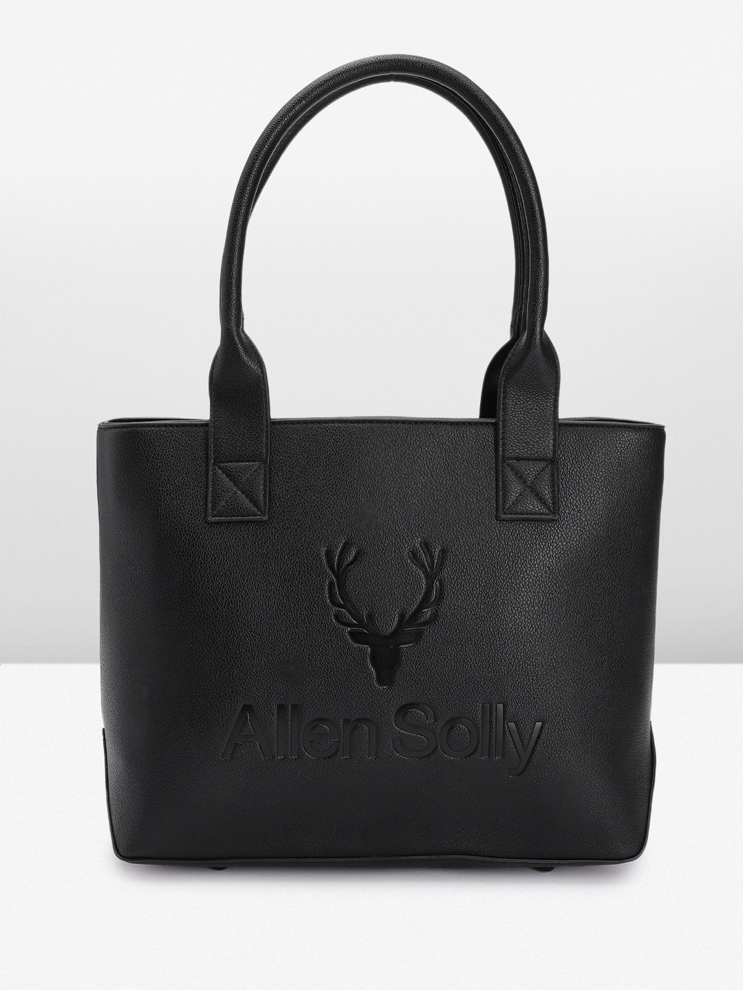 

Allen Solly Brand Logo Textured Shoulder Bag, Black