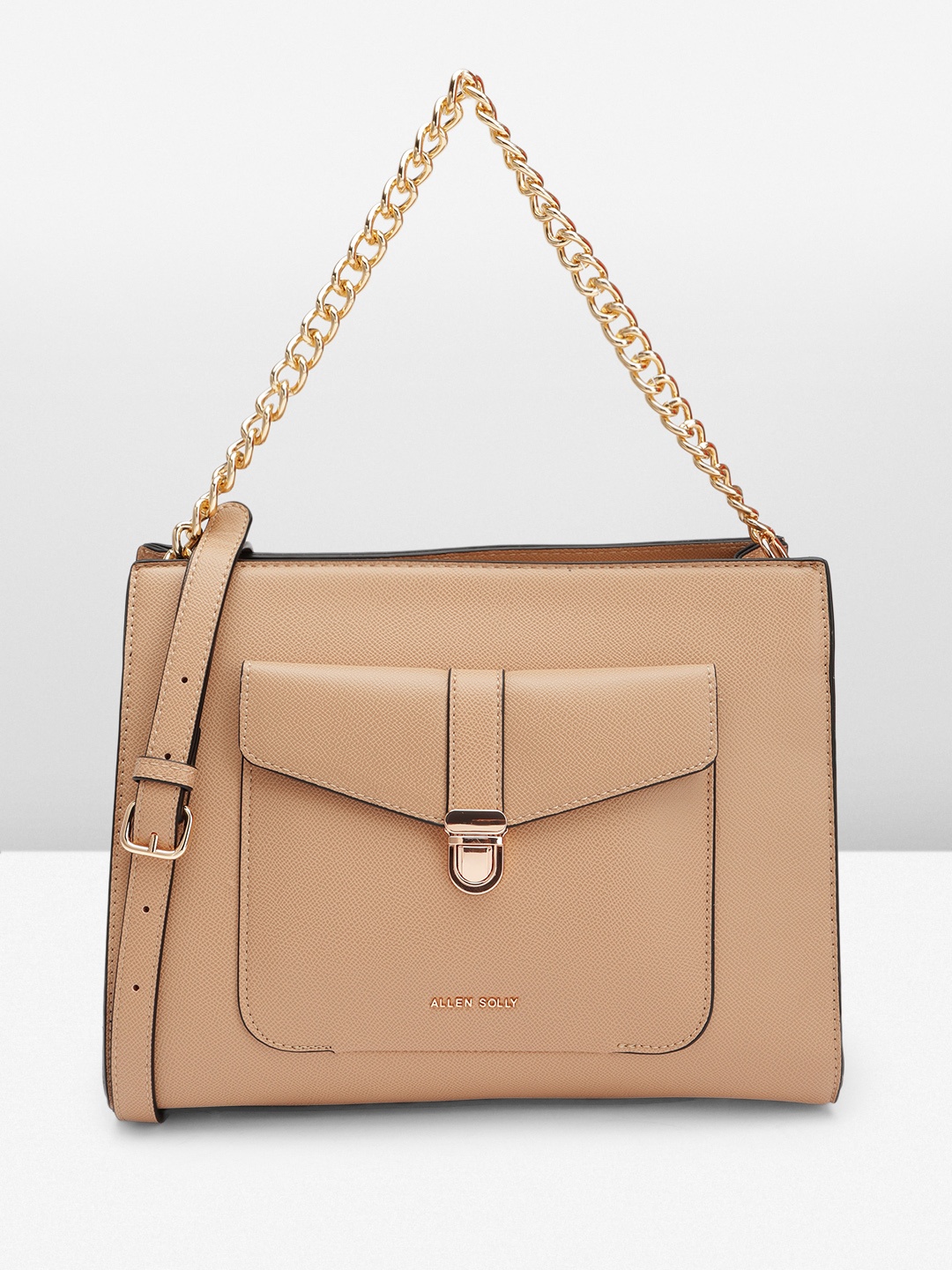 

Allen Solly Structured Shoulder Bag, Beige