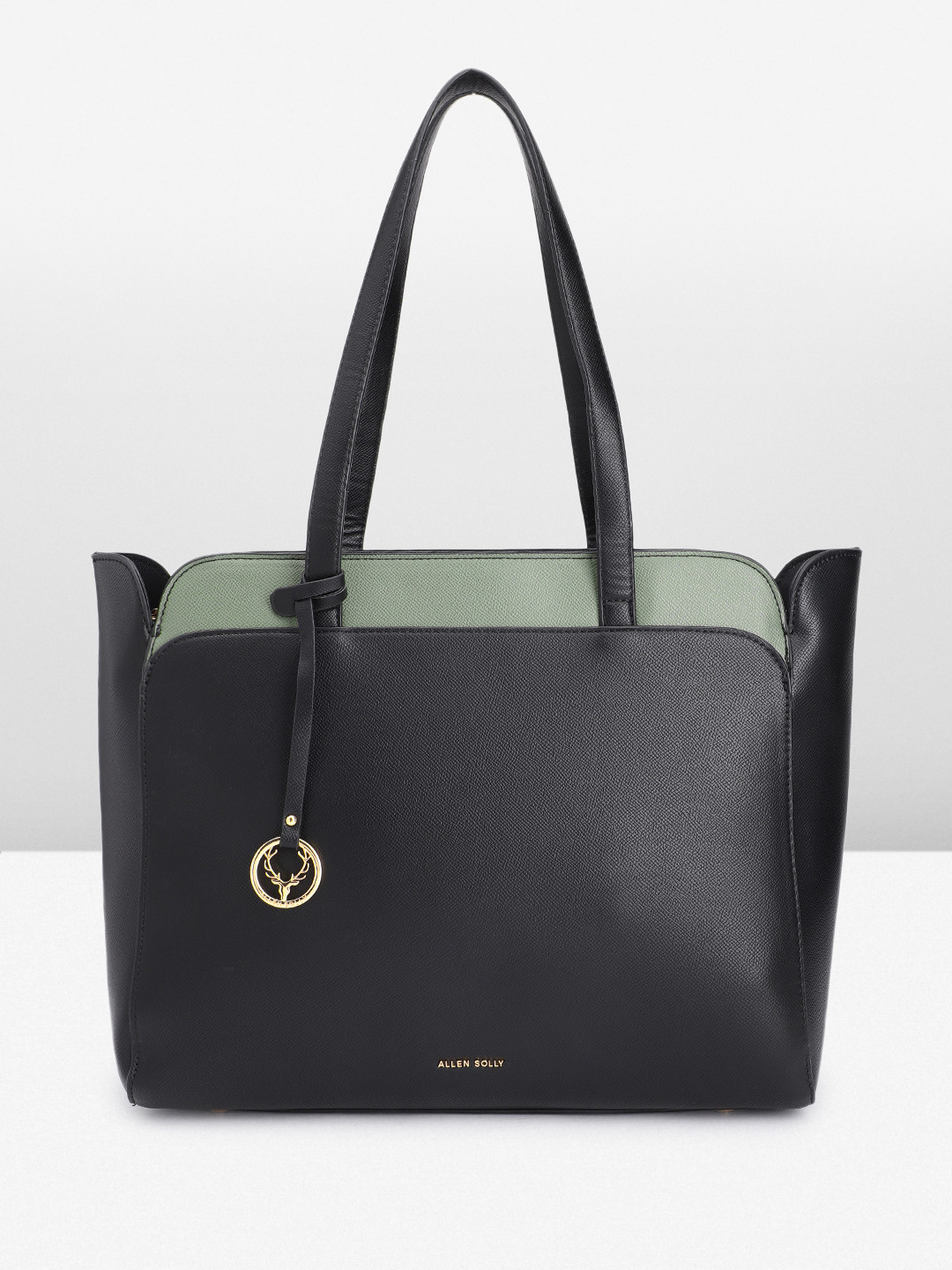

Alley Solly Structured Shoulder Bag with Laptop Sleeve, Black