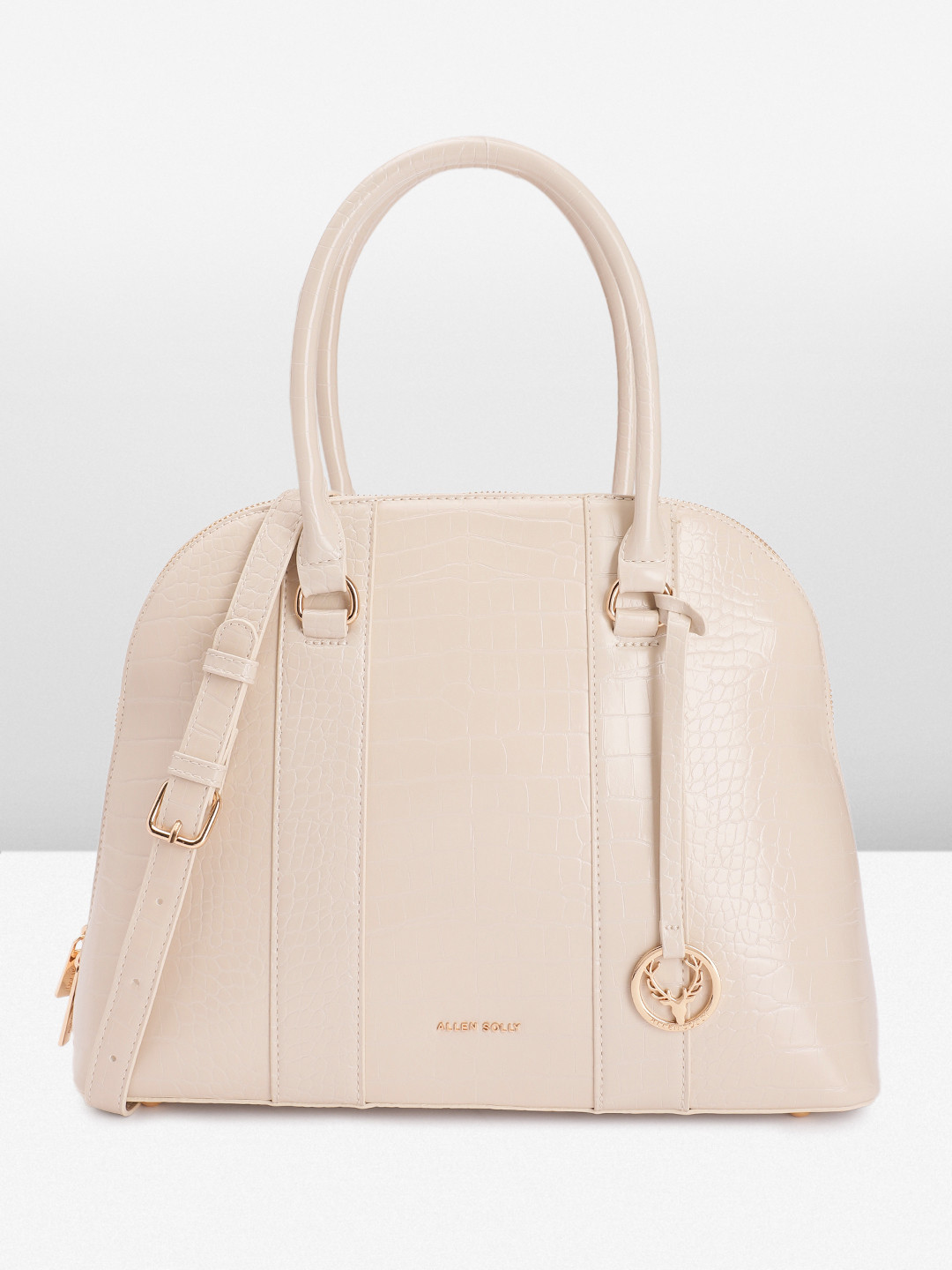 

Allen Solly Textured Handheld Bag, Cream