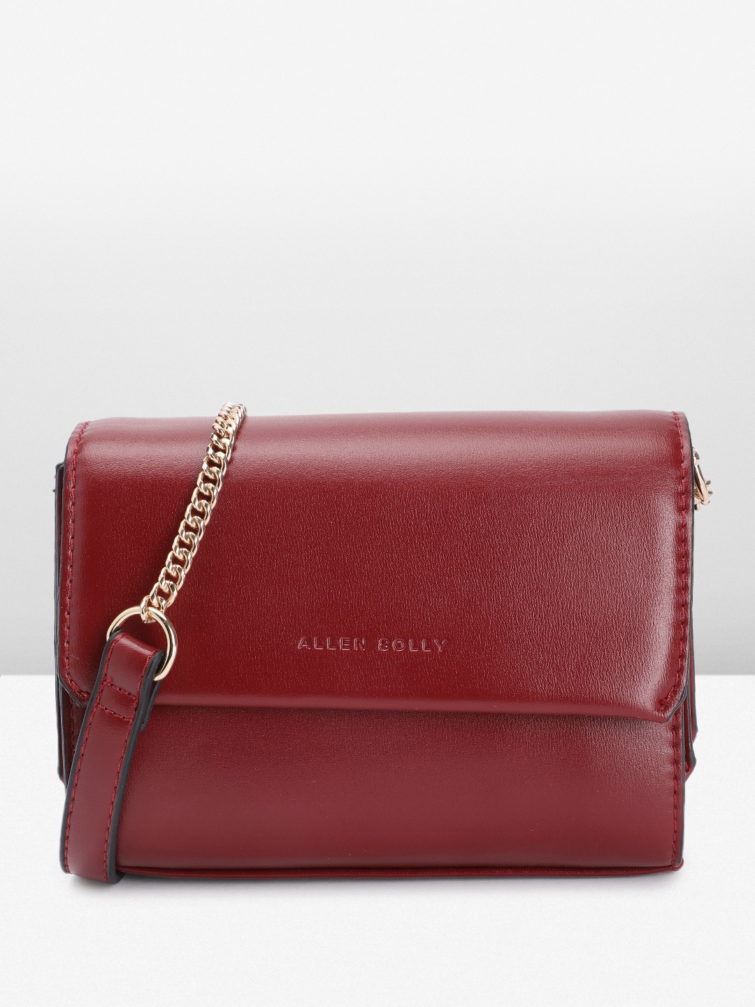 

Allen Solly Structured Sling Bag, Red