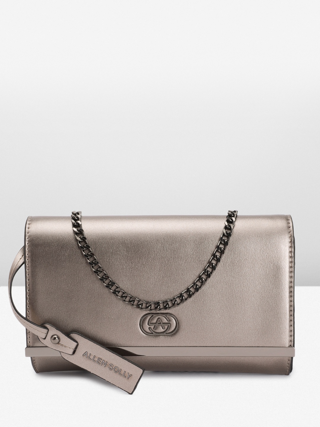 

Allen Solly Envelope Clutch, Grey