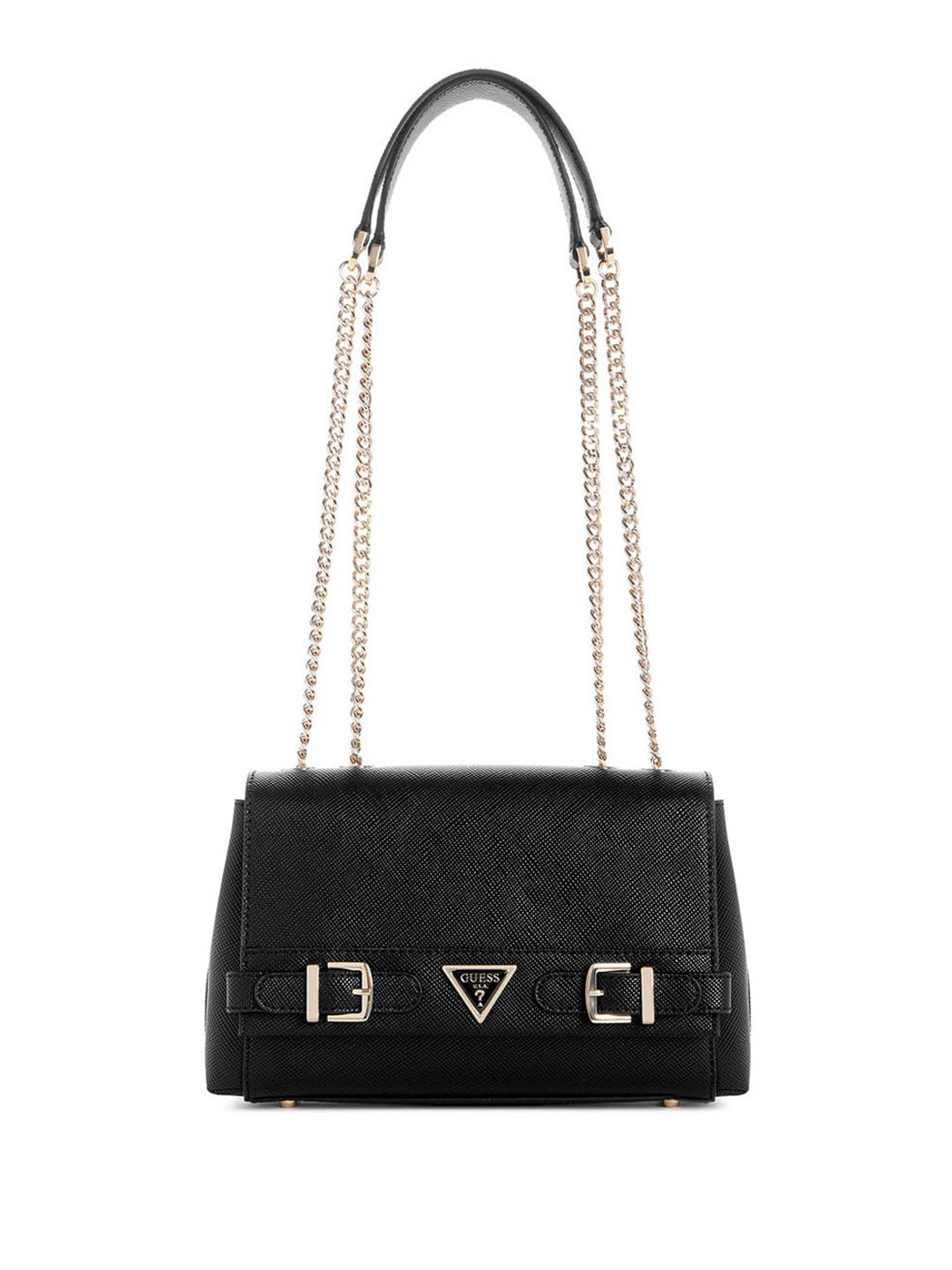

GUESS PU Structured Sling Bag, Black
