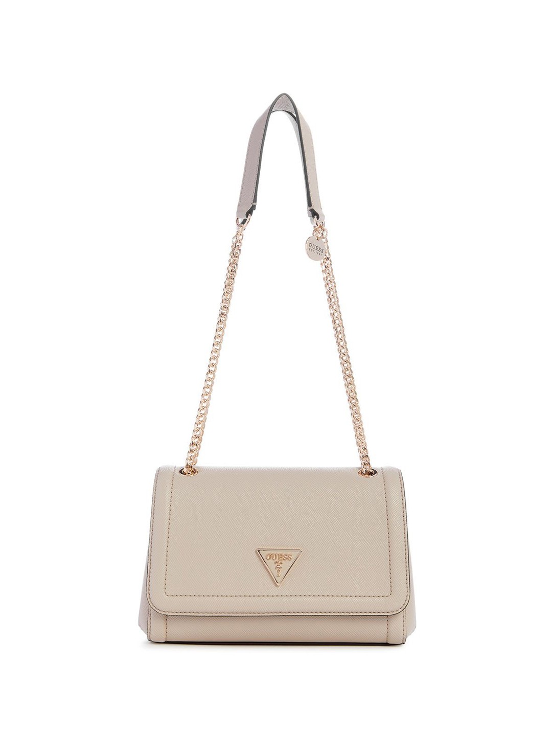 

GUESS PU Structured Shoulder Bag, Taupe