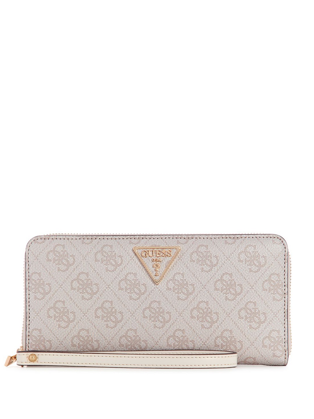 

GUESS Women Printed Zip Around Wallet, Grey