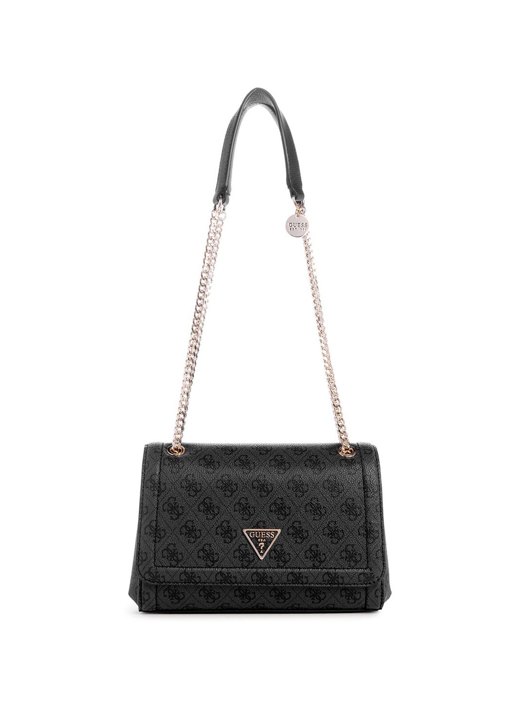 

GUESS PU Structured Shoulder Bag, Black