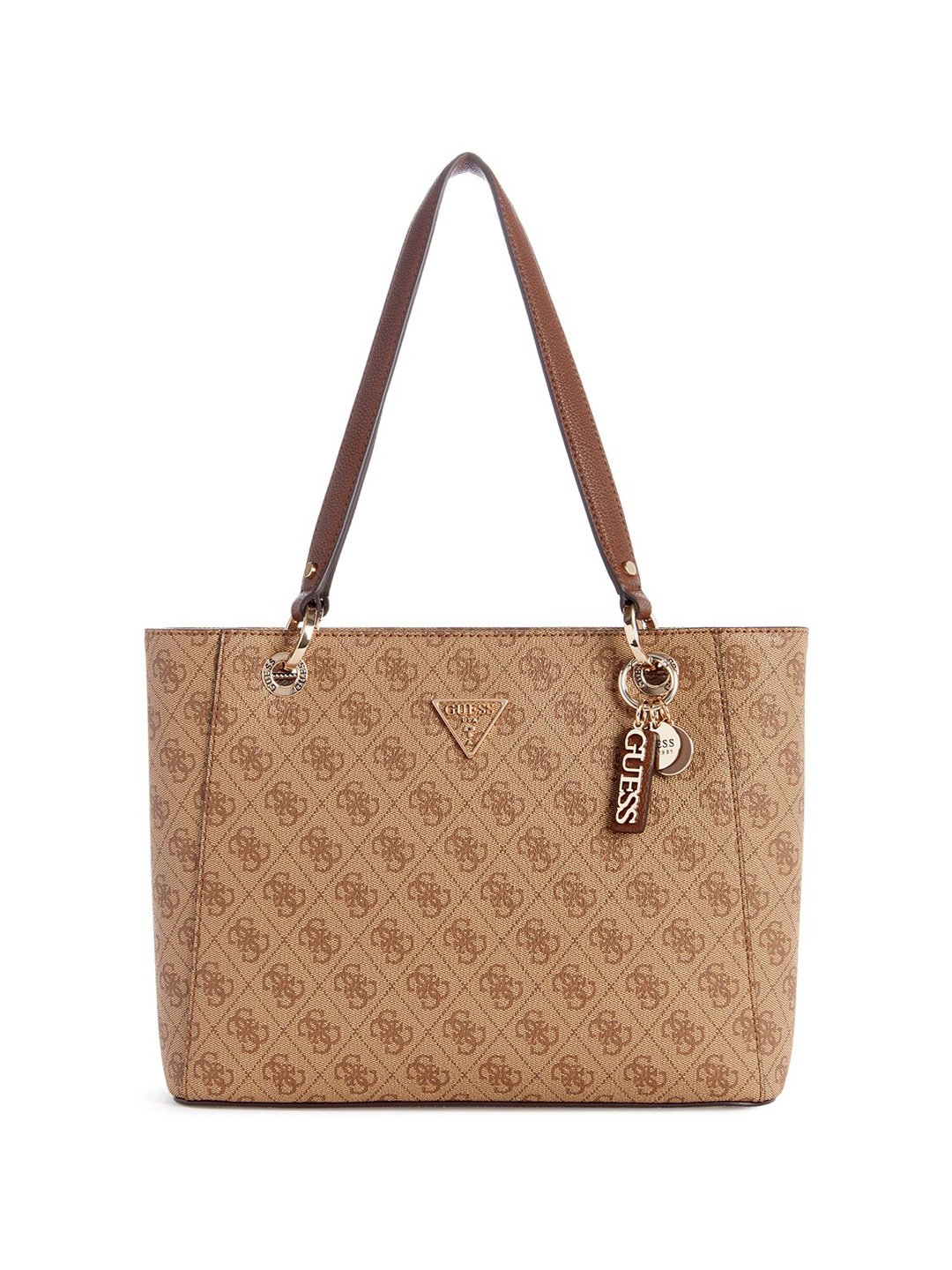 

GUESS PU Shopper Shoulder Bag, Brown