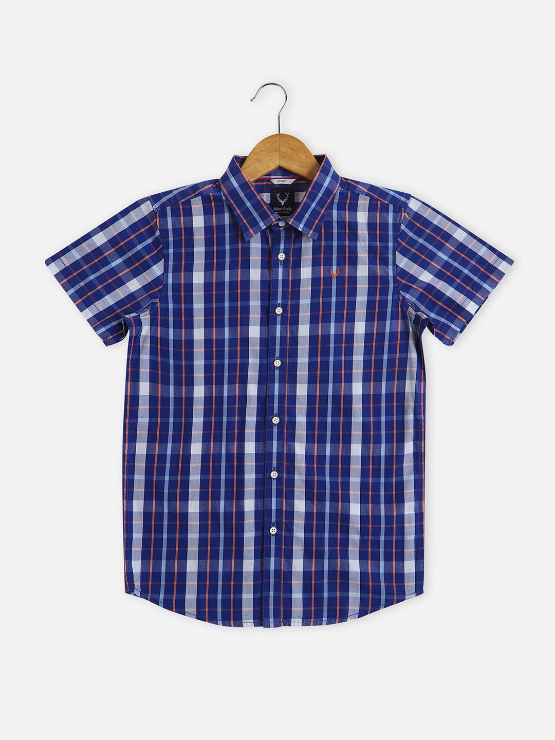 

Allen Solly Junior Boys Tartan Checks Opaque Checked Casual Shirt, Blue