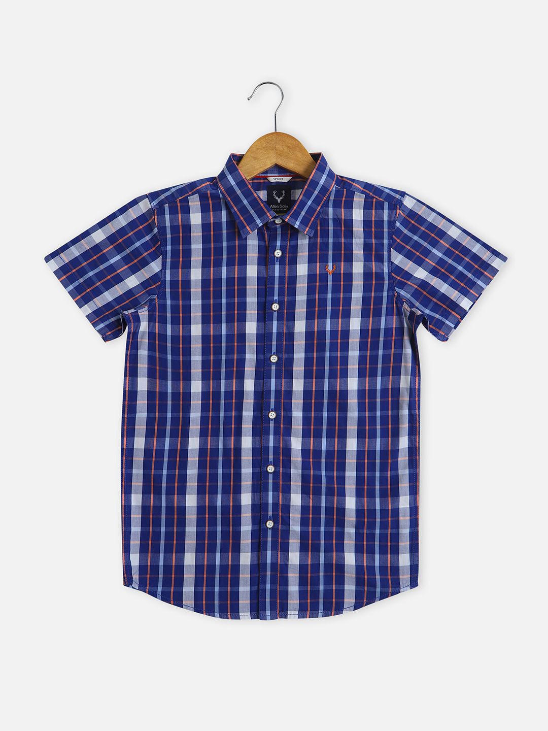 

Allen Solly Junior Boys Tartan Checked Cotton Casual Shirt, Blue