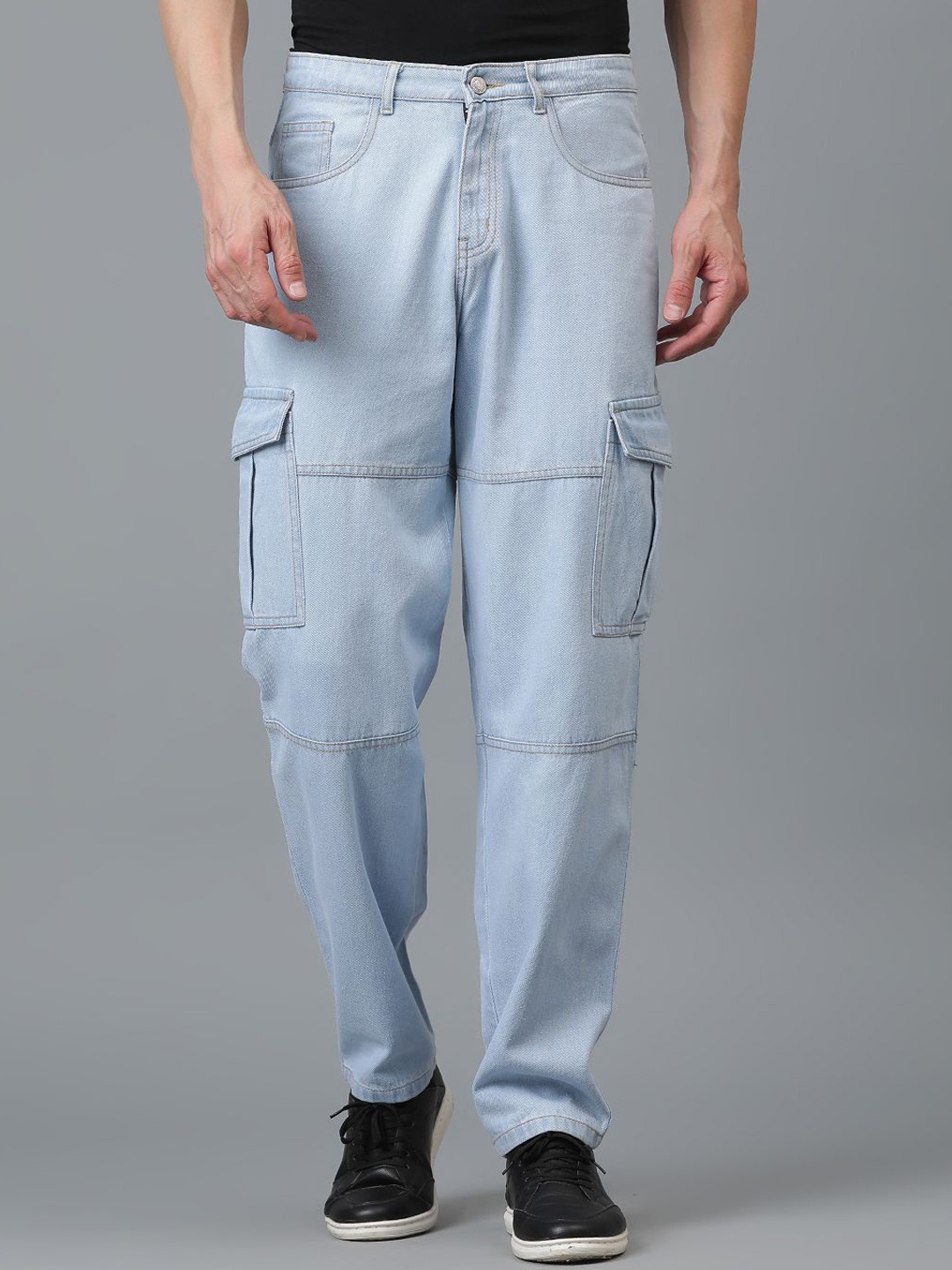

Kotty Men Jean Low-Rise Mildly Distressed Stretchable Jeans, Blue