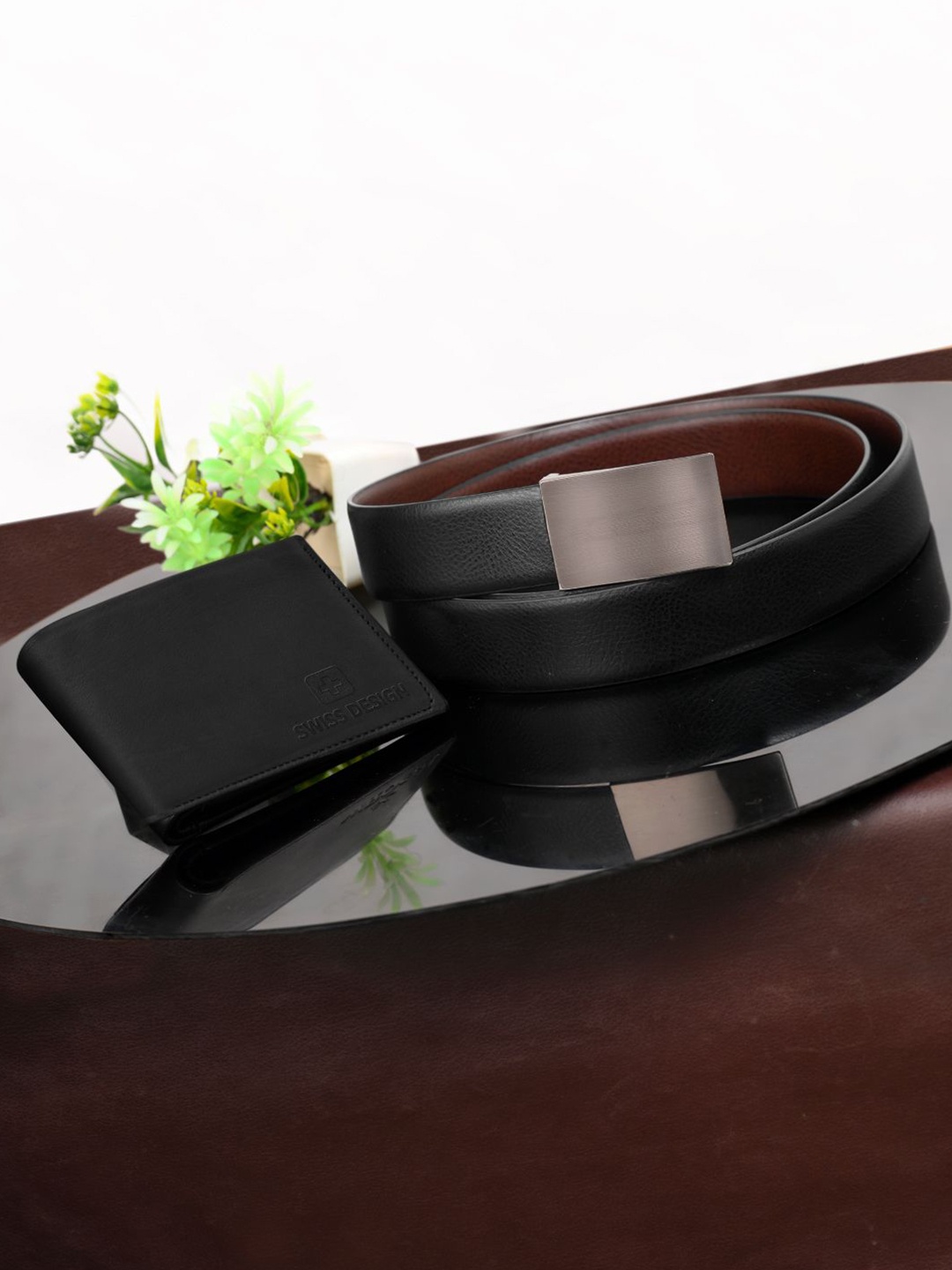

Swiss Design Unisex Accessory Gift Set of, Black