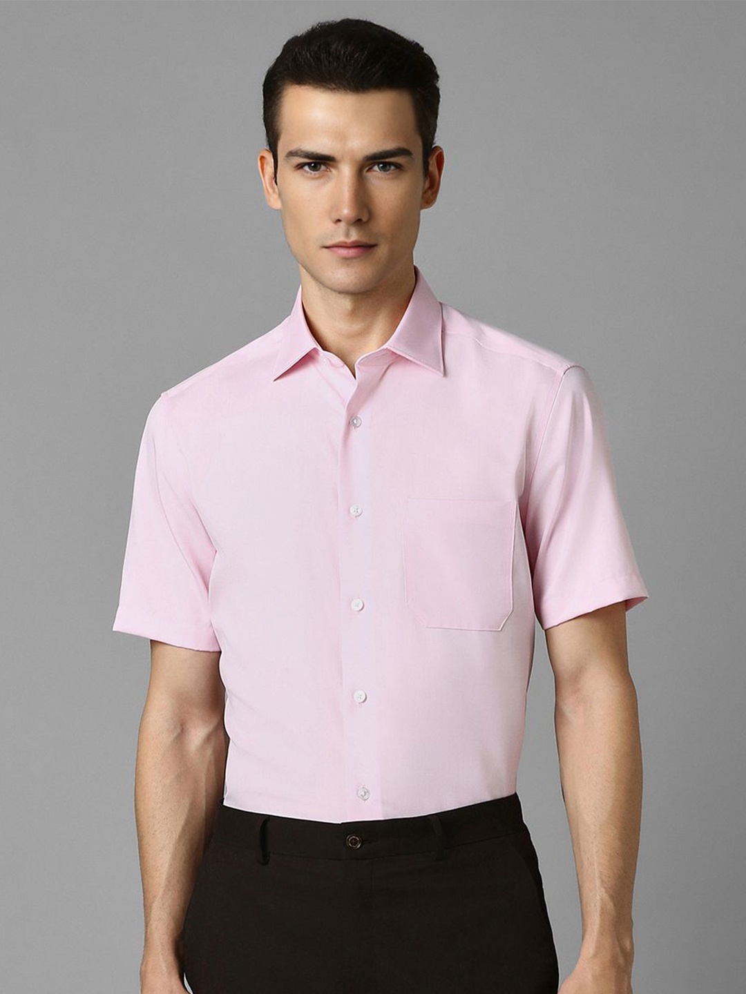 

Louis Philippe Men Opaque Formal Shirt, Pink