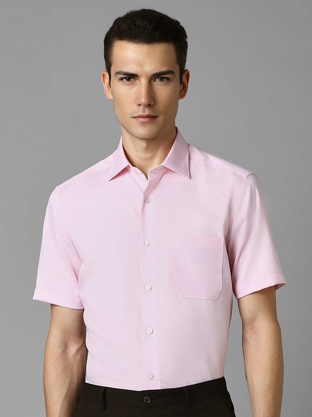 

Louis Philippe Men Opaque Formal Shirt, Pink