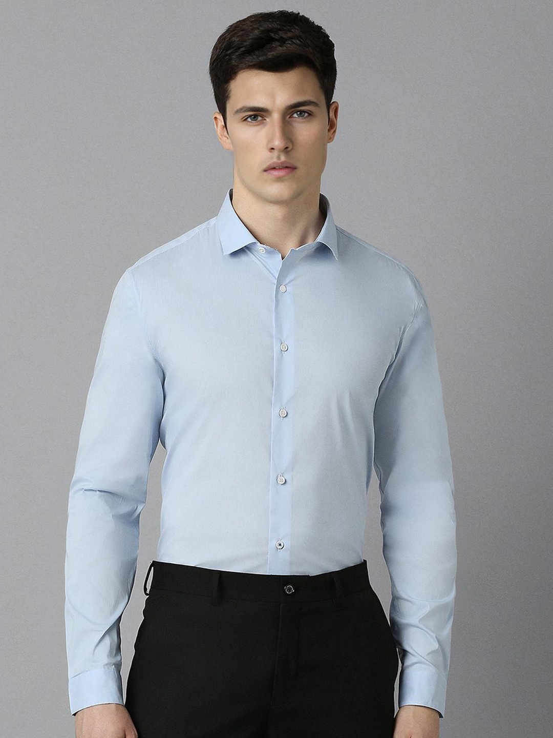 

Louis Philippe Sport Men Slim Fit Opaque Casual Shirt, Blue