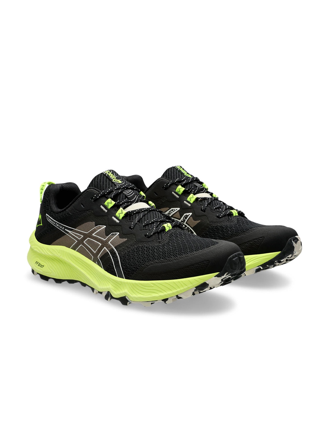 

ASICS Men Woven Design Trabuco Terra 2 Running Shoes, Black