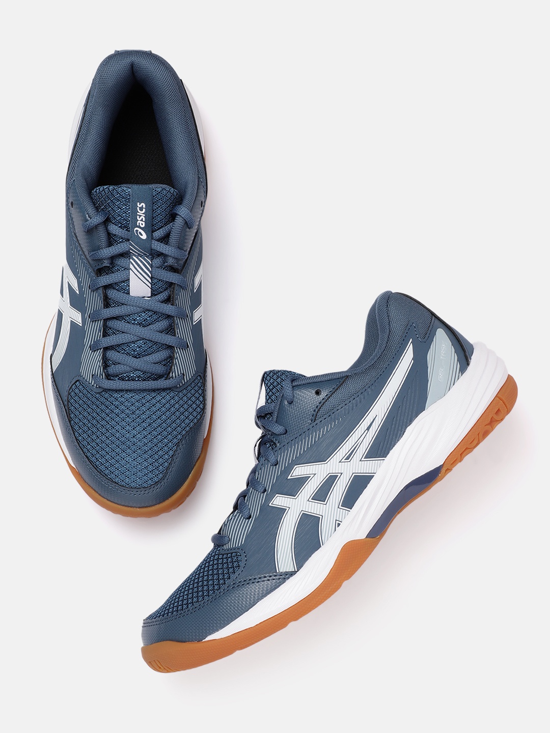 

ASICS Men Gel-Task 4 Badminton Shoes, Blue