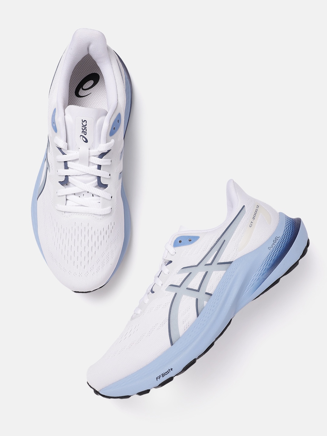 

ASICS Men Woven Design GT-2000 12 Running Shoes, White