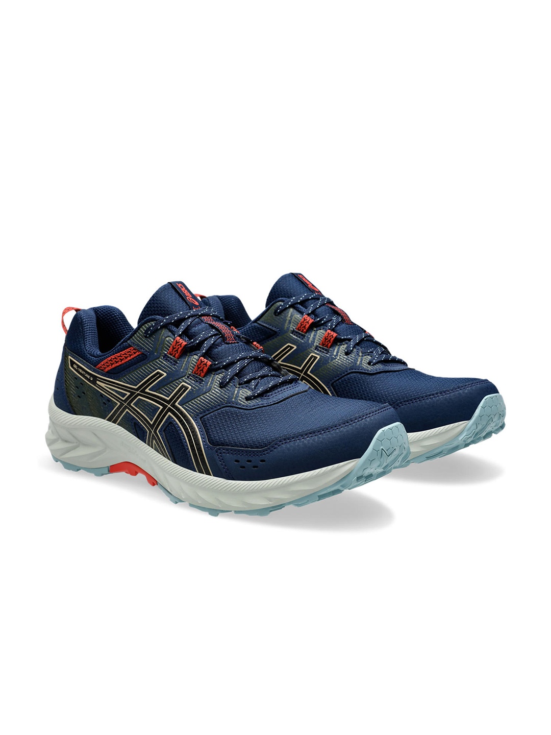 

ASICS Men Woven Design Gel-Venture 9 Running Shoes, Navy blue