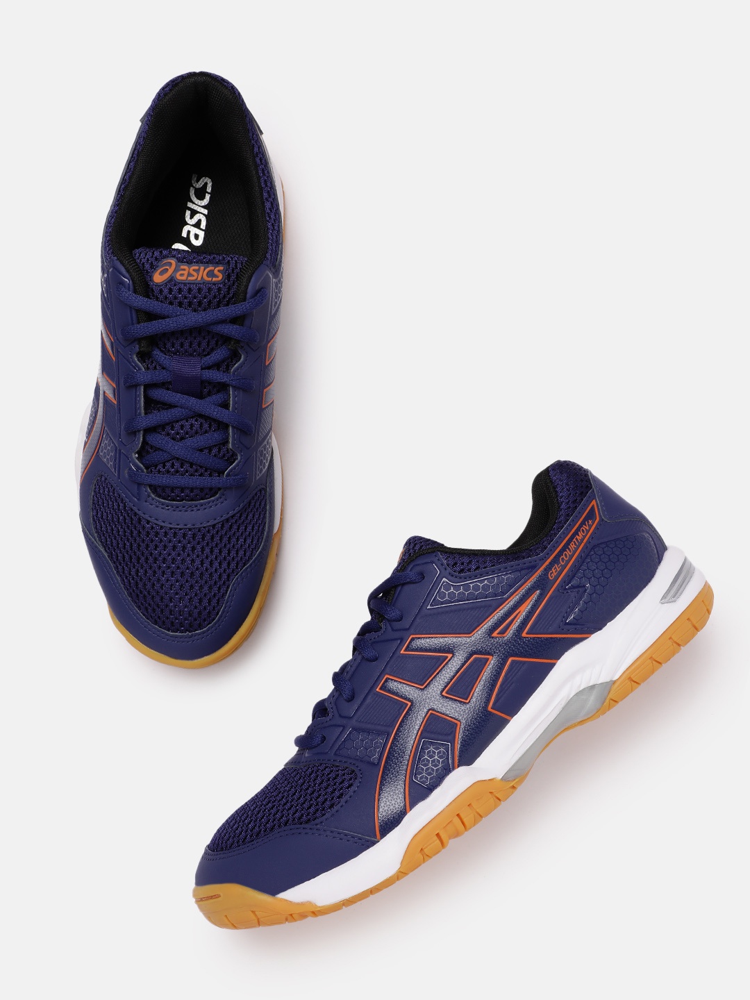 

ASICS Men Gel-Courtmov+ Badminton Shoes, Navy blue