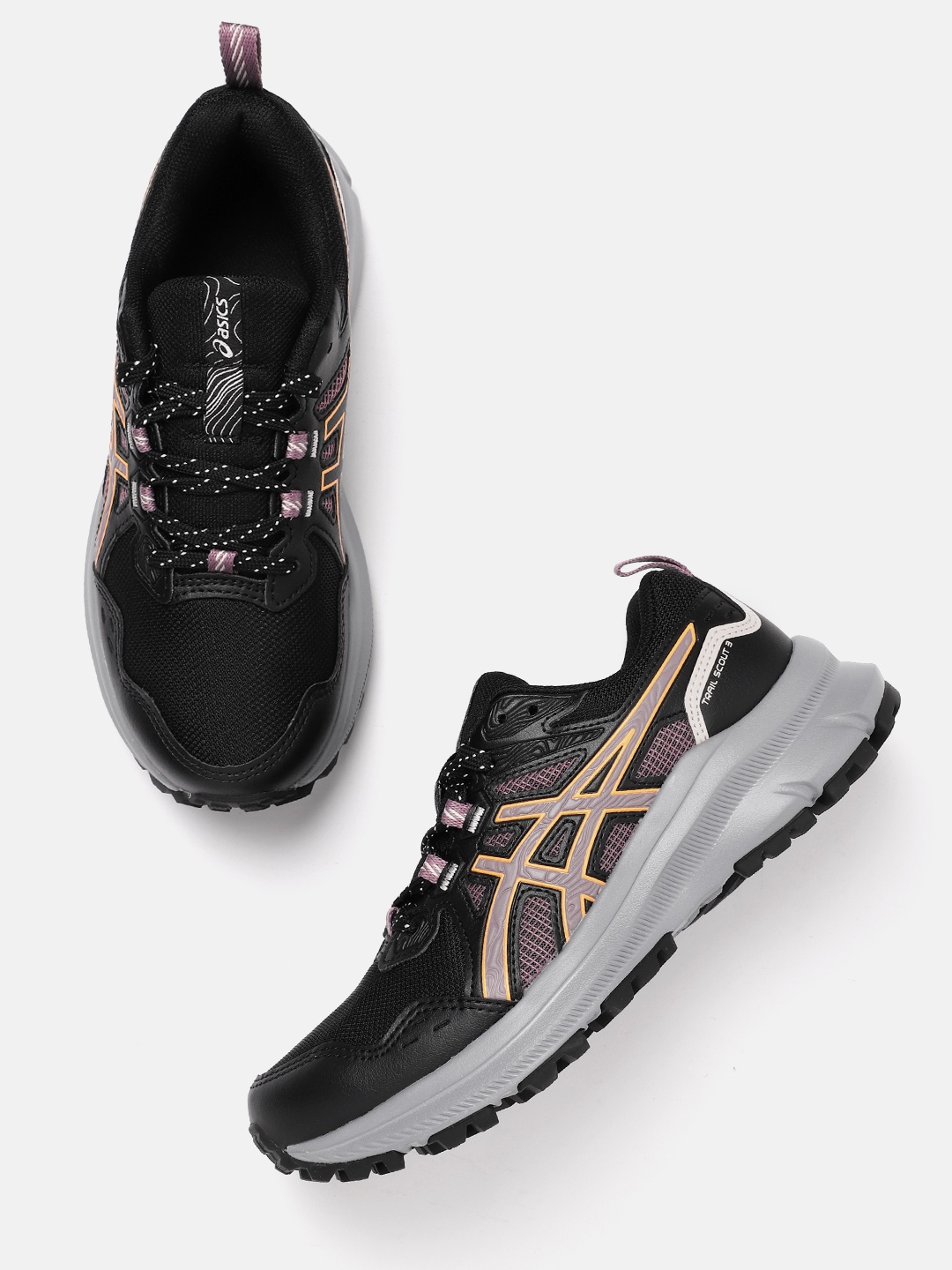 

ASICS Women Trail Scout 3 Running Shoes, Black