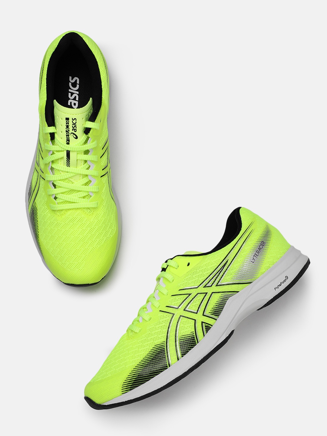 

ASICS Men Lyteracer 5 Running Shoes, Fluorescent green