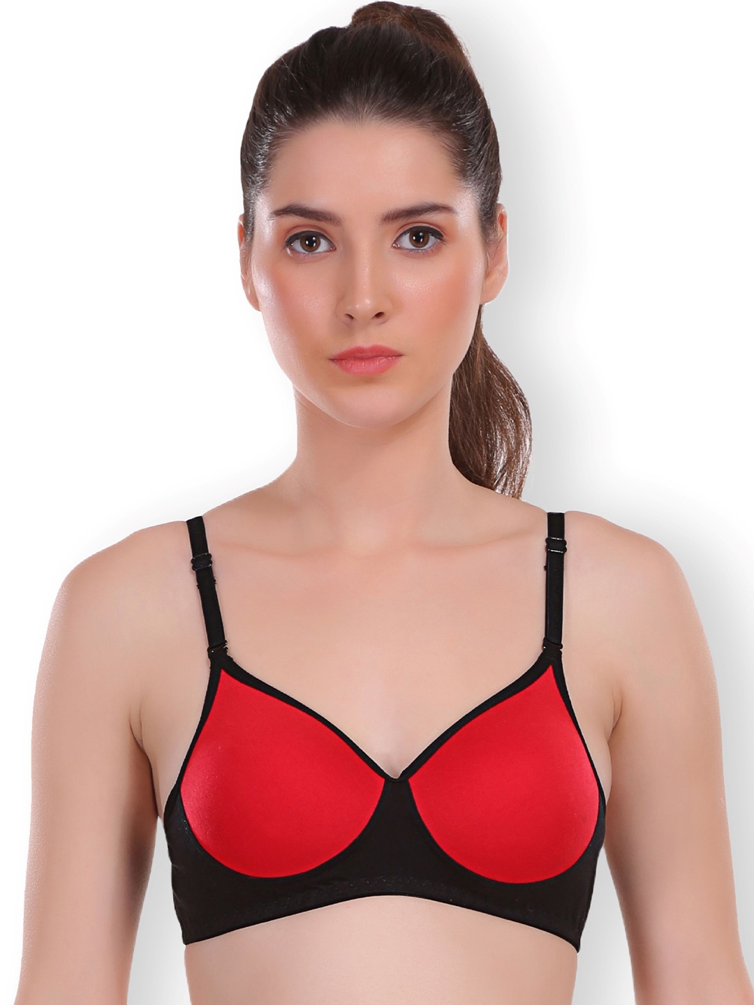 

SELFCARE Bra Half Coverage Lightly Padded, Black