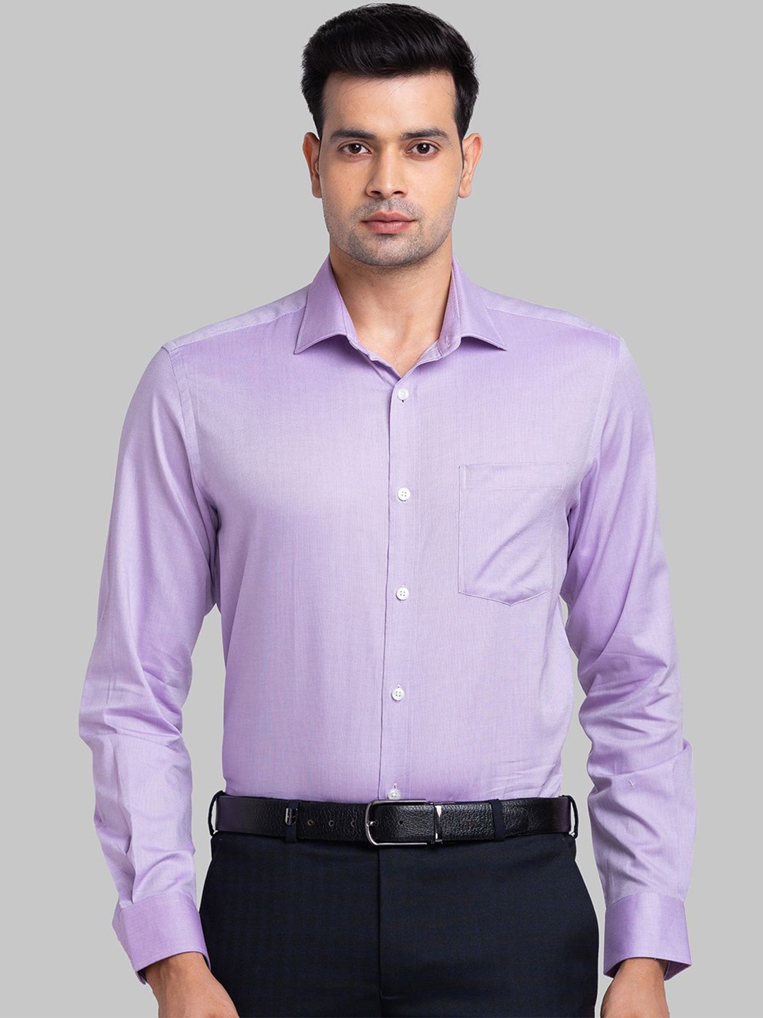 

Park Avenue Men Opaque Formal Shirt, Violet