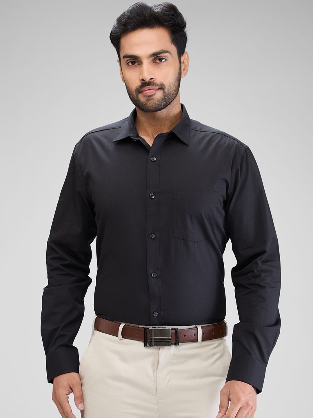 

Park Avenue Men Opaque Formal Shirt, Black