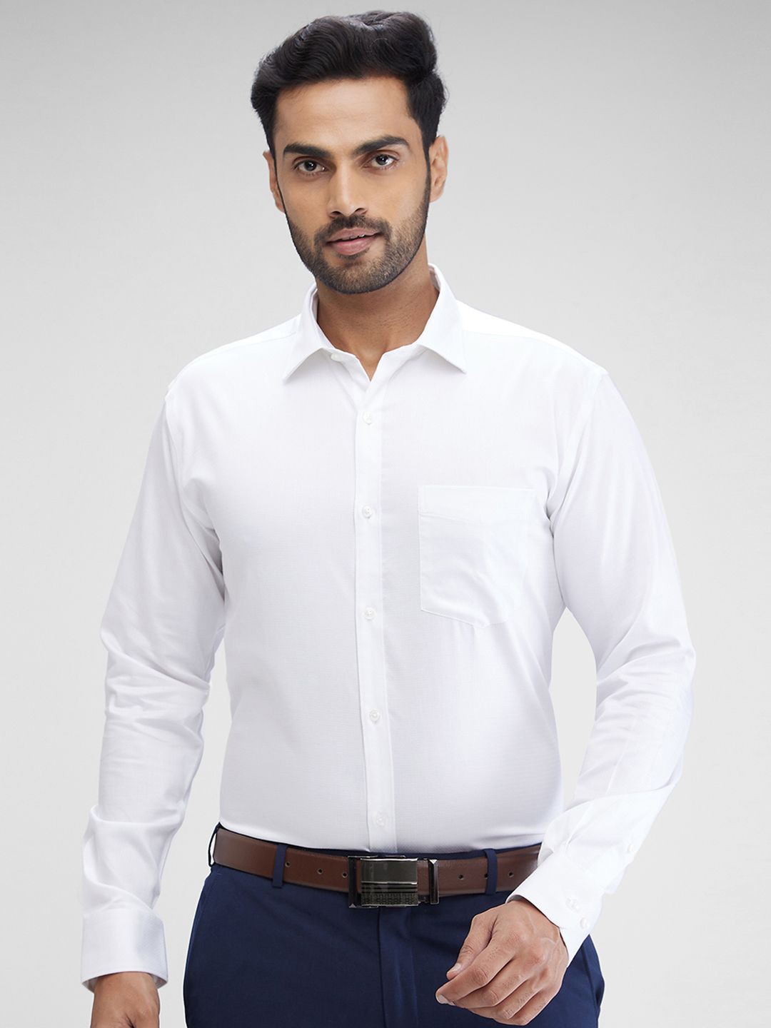 

Park Avenue Men Slim Fit Opaque Formal Shirt, White