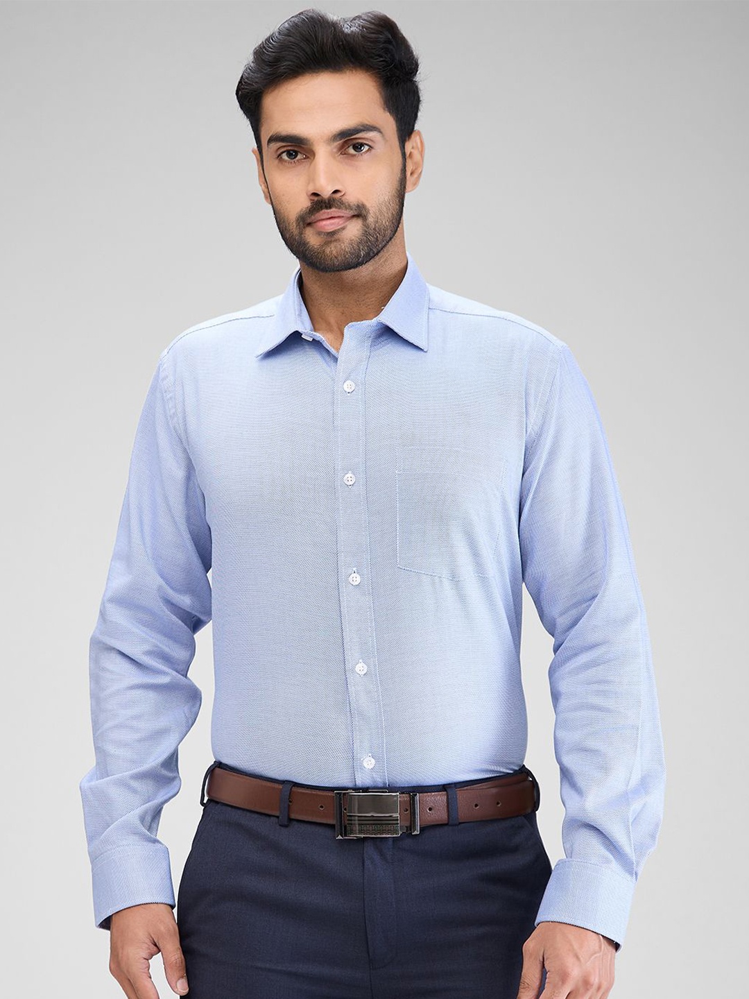 

Park Avenue Men Opaque Formal Shirt, Blue