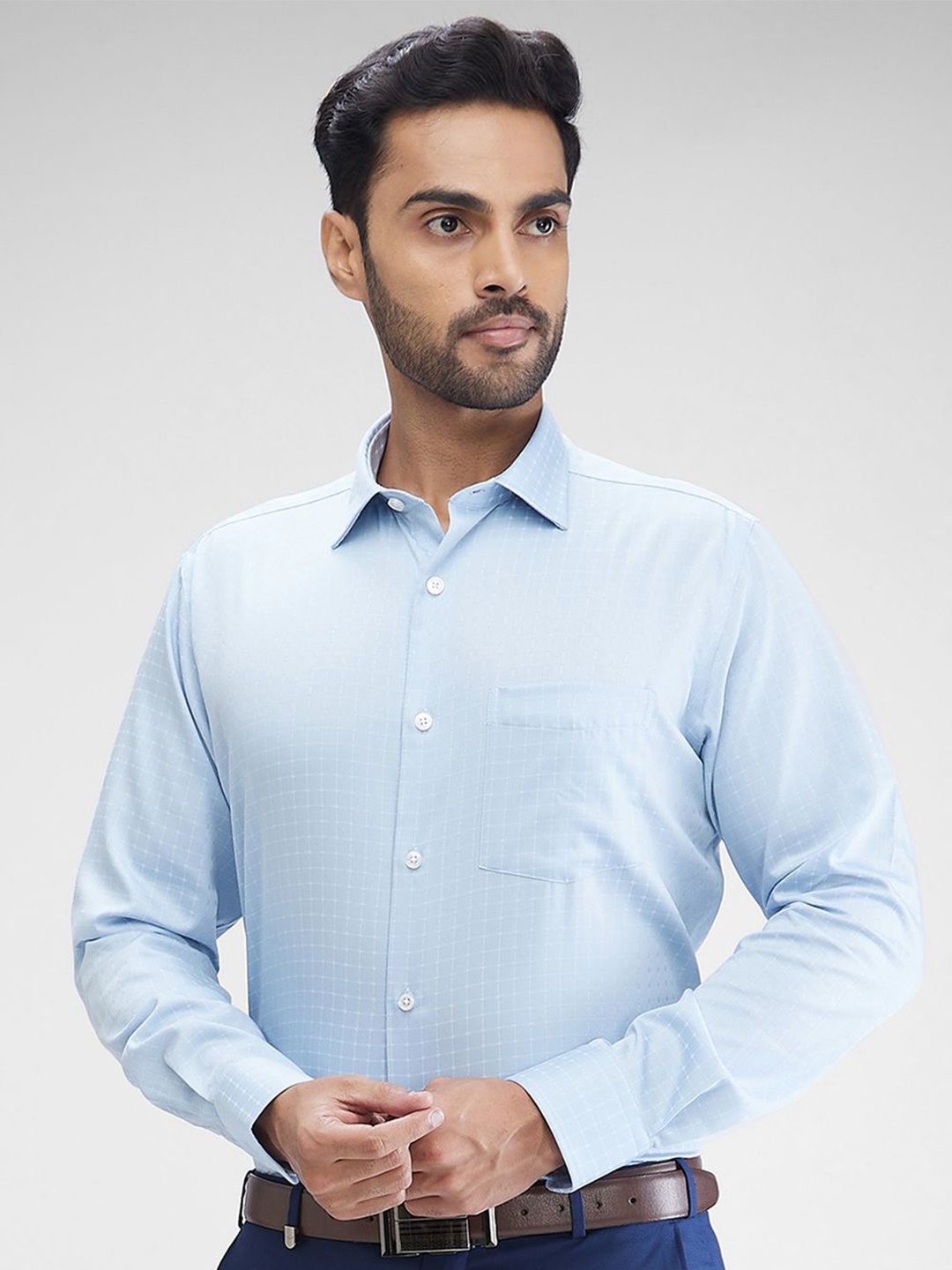 

Park Avenue Men Opaque Formal Shirt, Blue