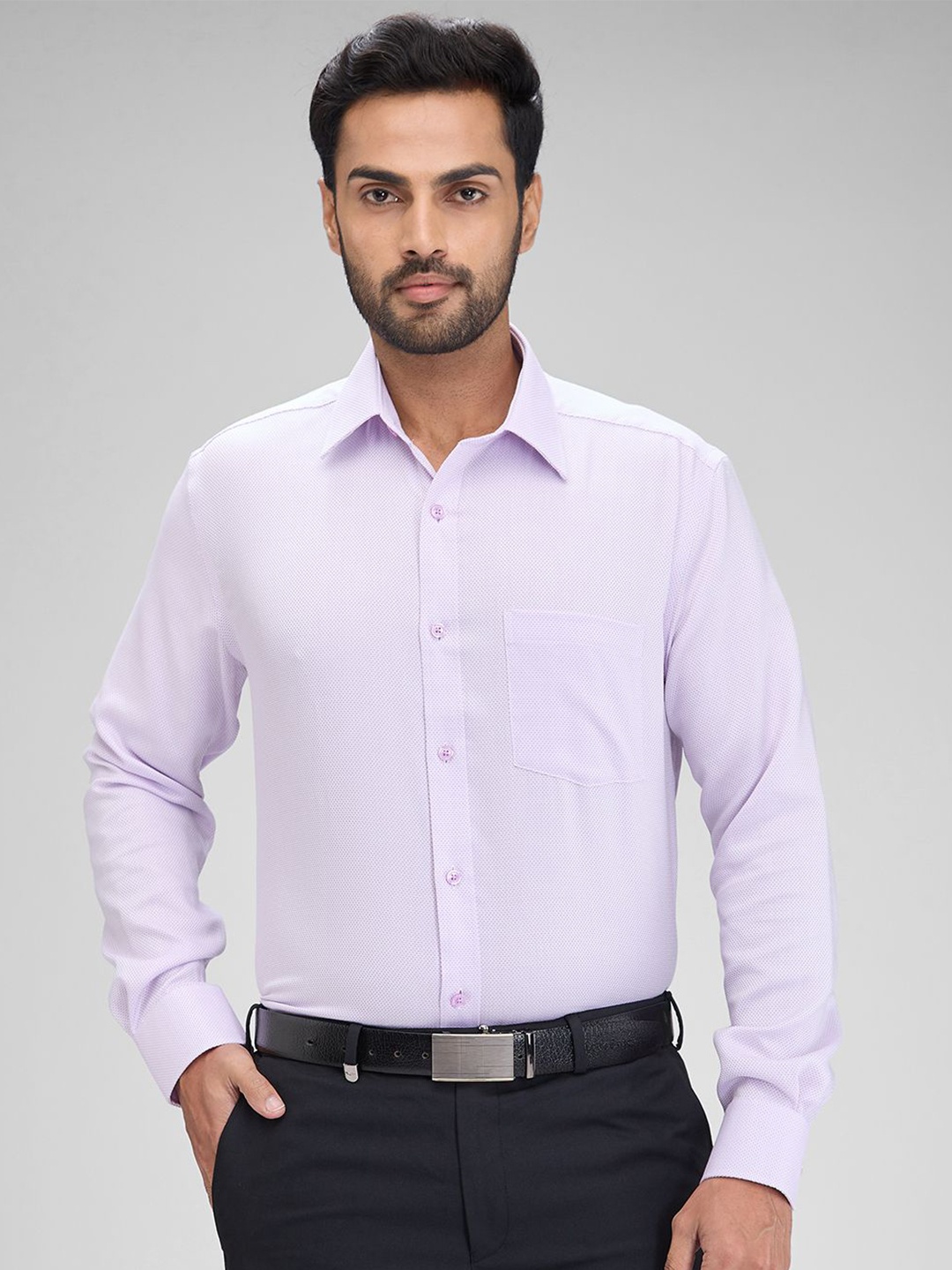 

Park Avenue Men Opaque Formal Shirt, Violet