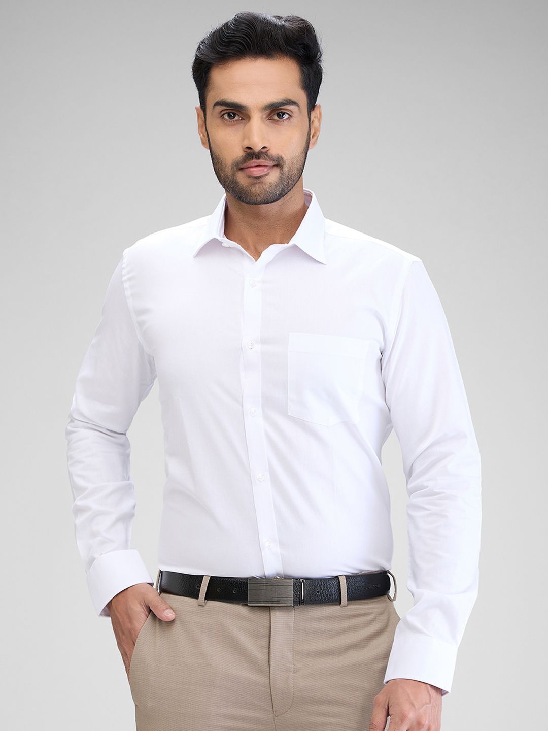 

Park Avenue Men Slim Fit Opaque Formal Shirt, White