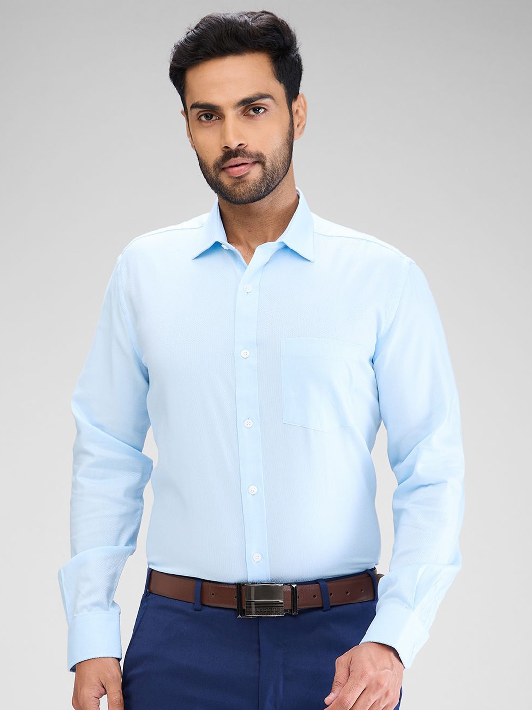 

Park Avenue Men Opaque Formal Shirt, Blue