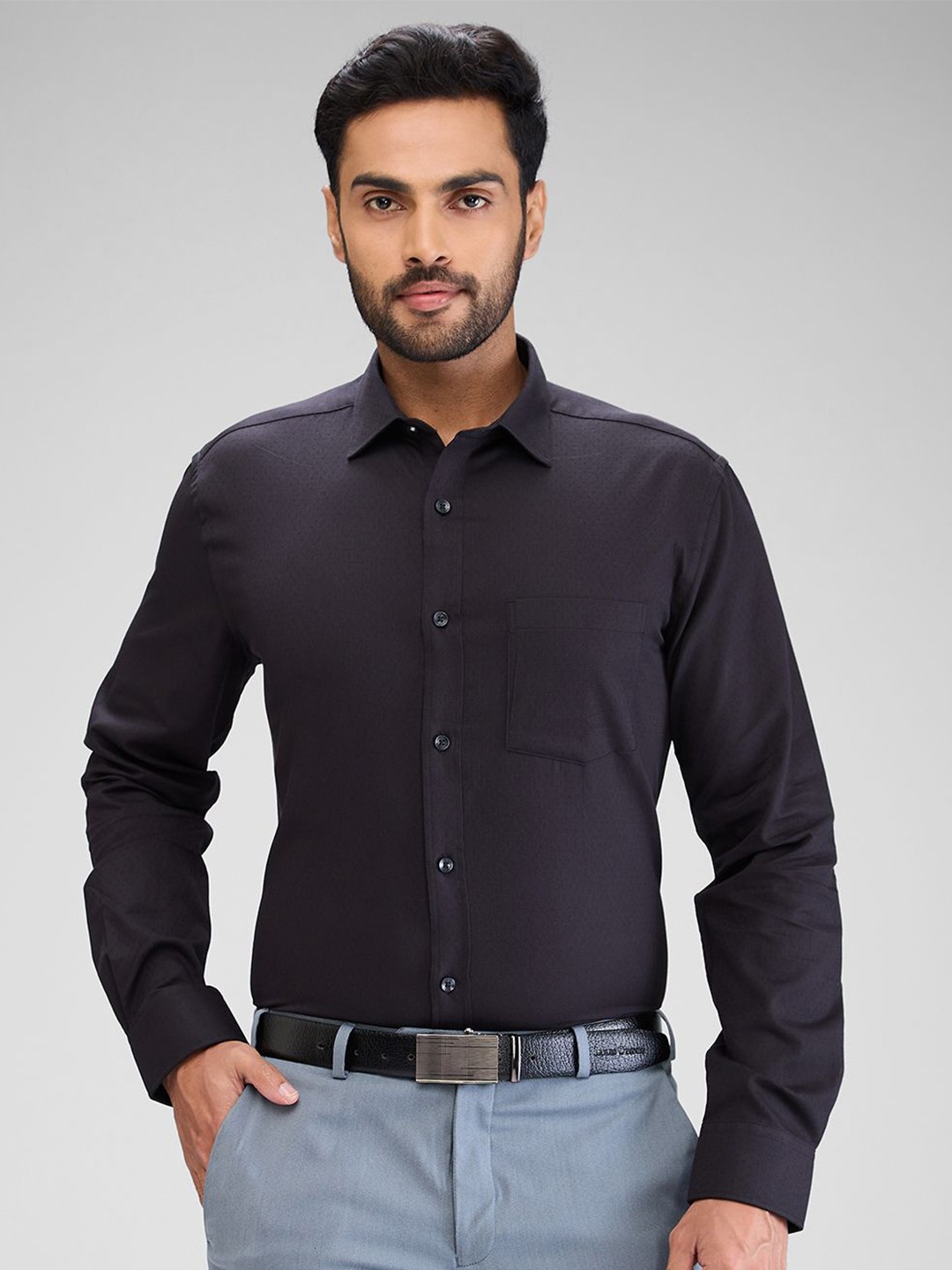 

Park Avenue Men Opaque Formal Shirt, Black