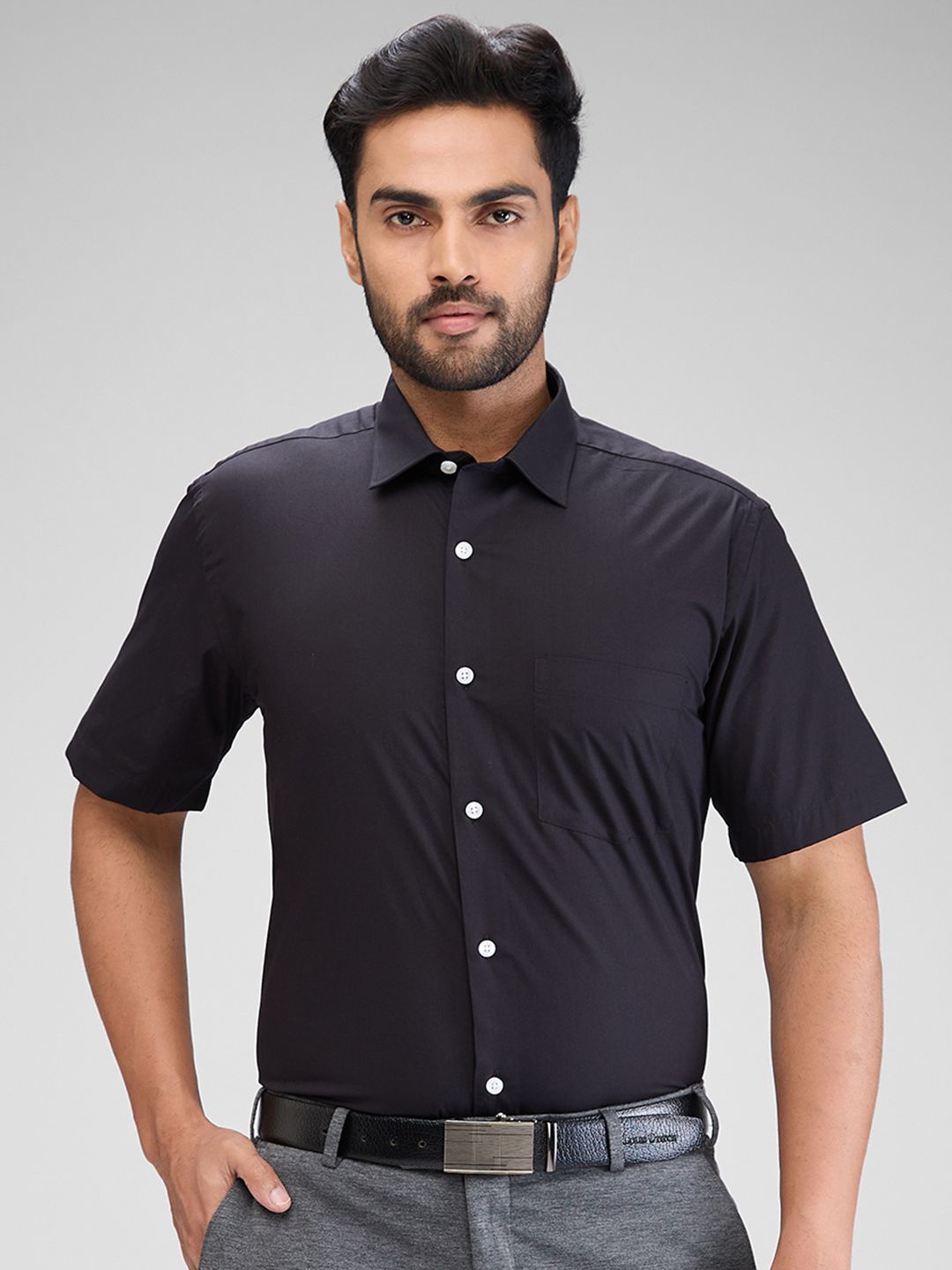 

Park Avenue Men Opaque Formal Shirt, Black