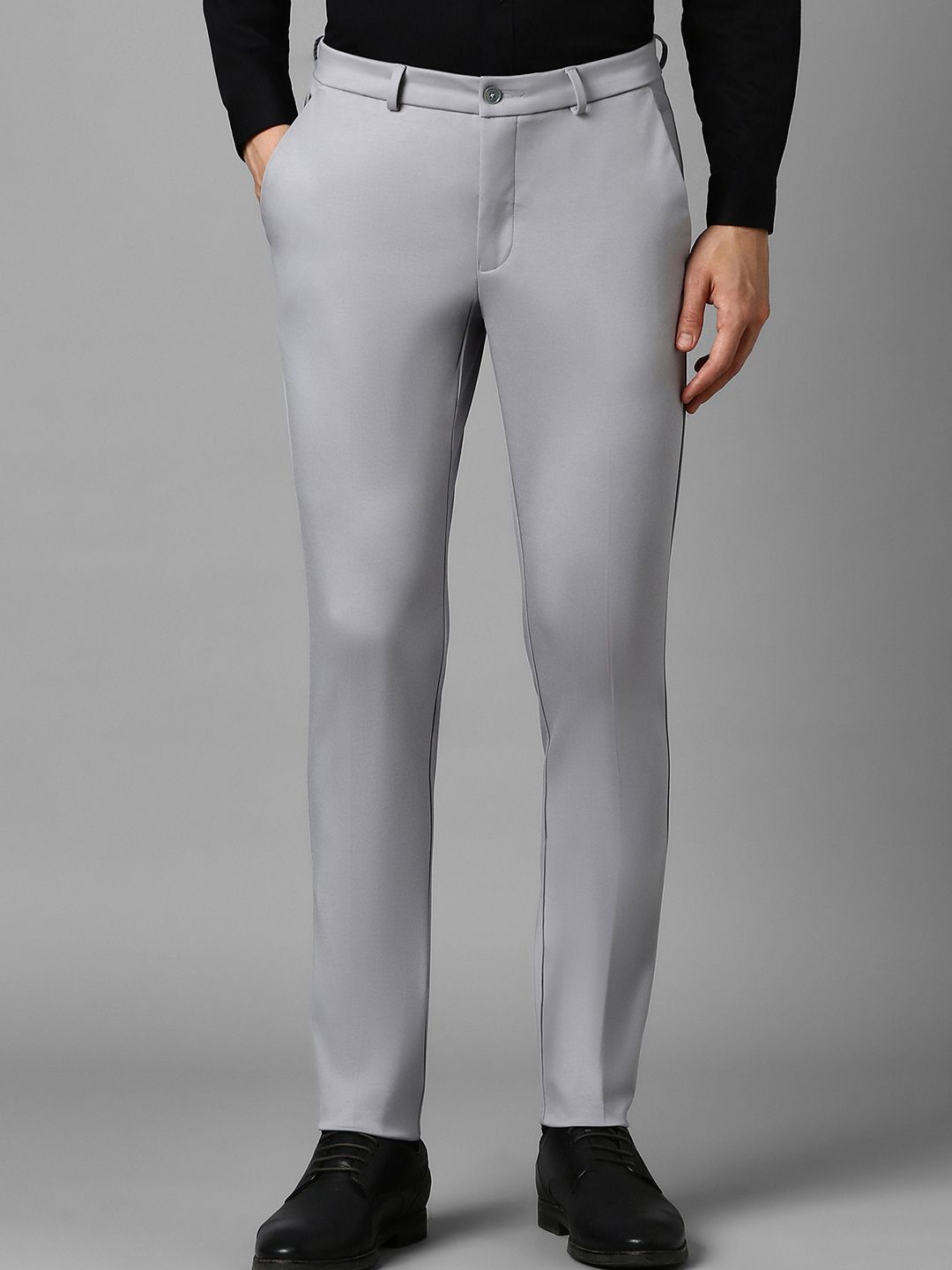 

Louis Philippe Men Slim Fit Trousers, Grey