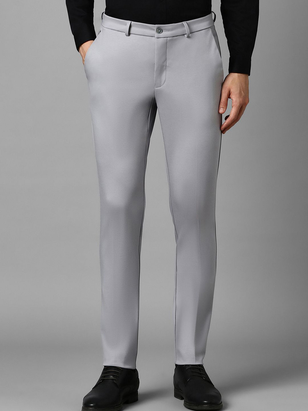 

Louis Philippe Men Slim Fit Trousers, Grey