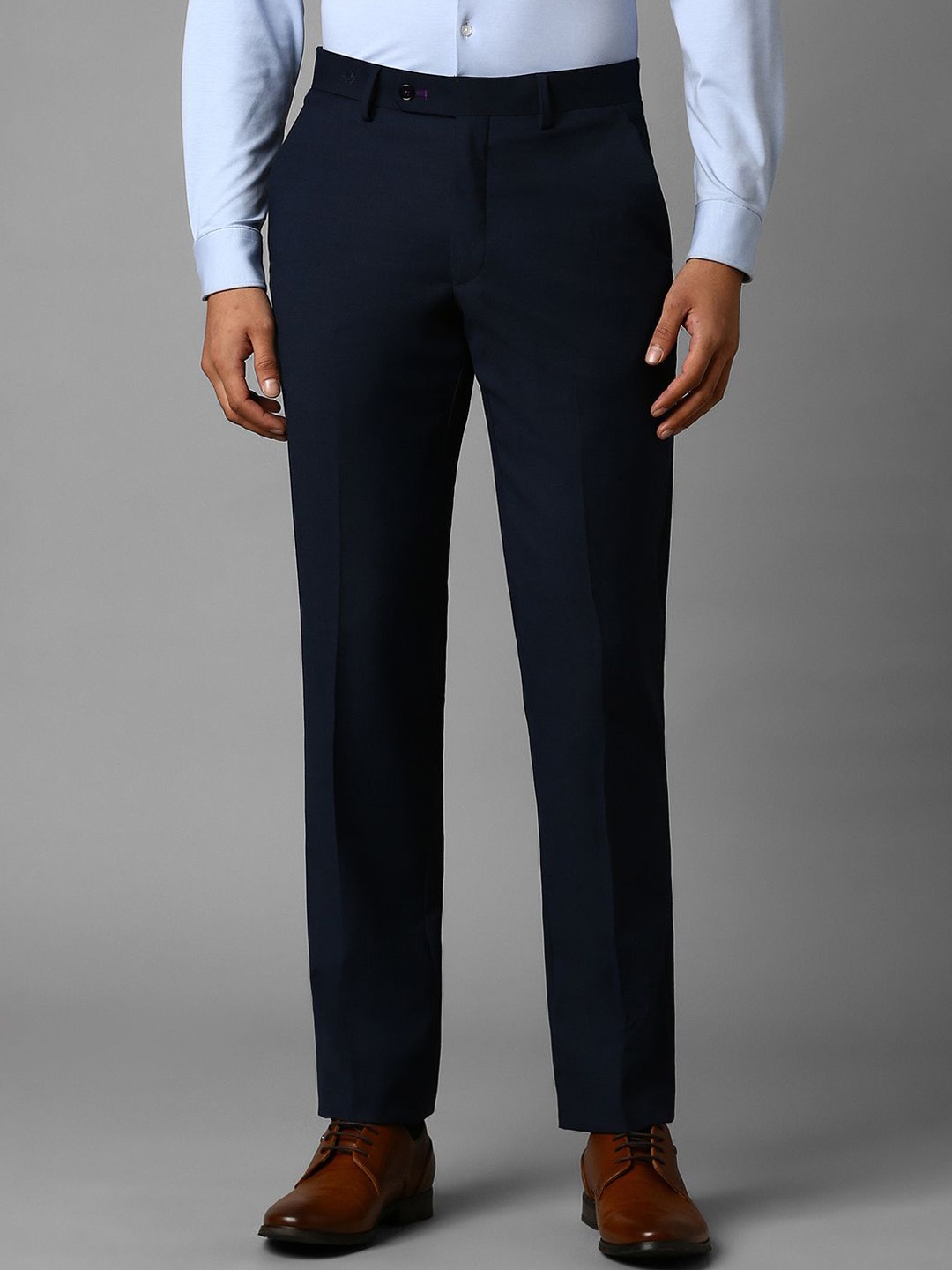 

Luxure by Louis Philippe Men Slim Fit Trousers, Navy blue