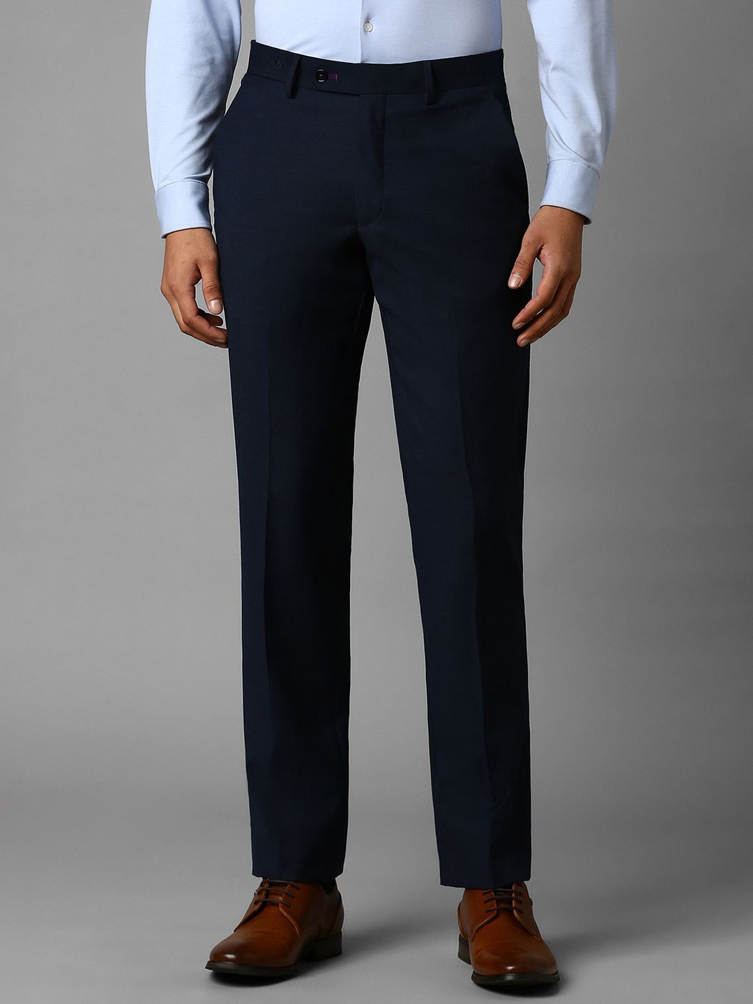 

Luxure by Louis Philippe Men Slim Fit Trousers, Navy blue