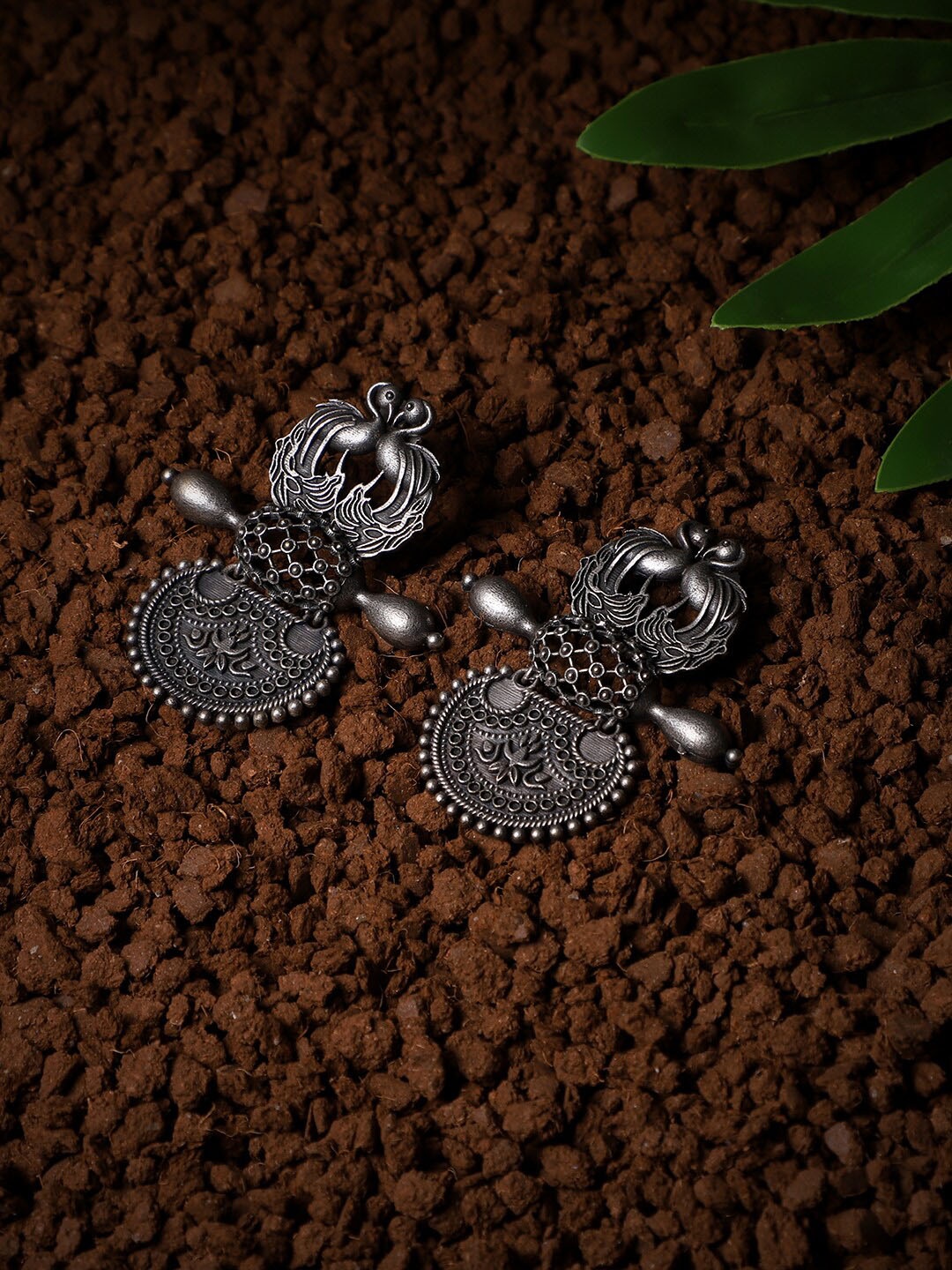 VENI Contemporary Drop Earrings, Silver