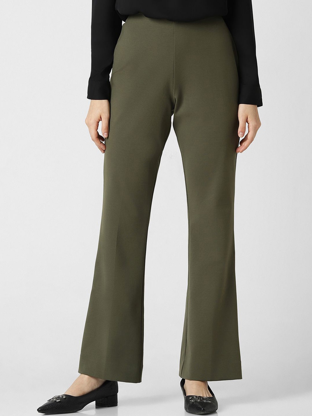 

Van Heusen Woman Women Trousers, Olive