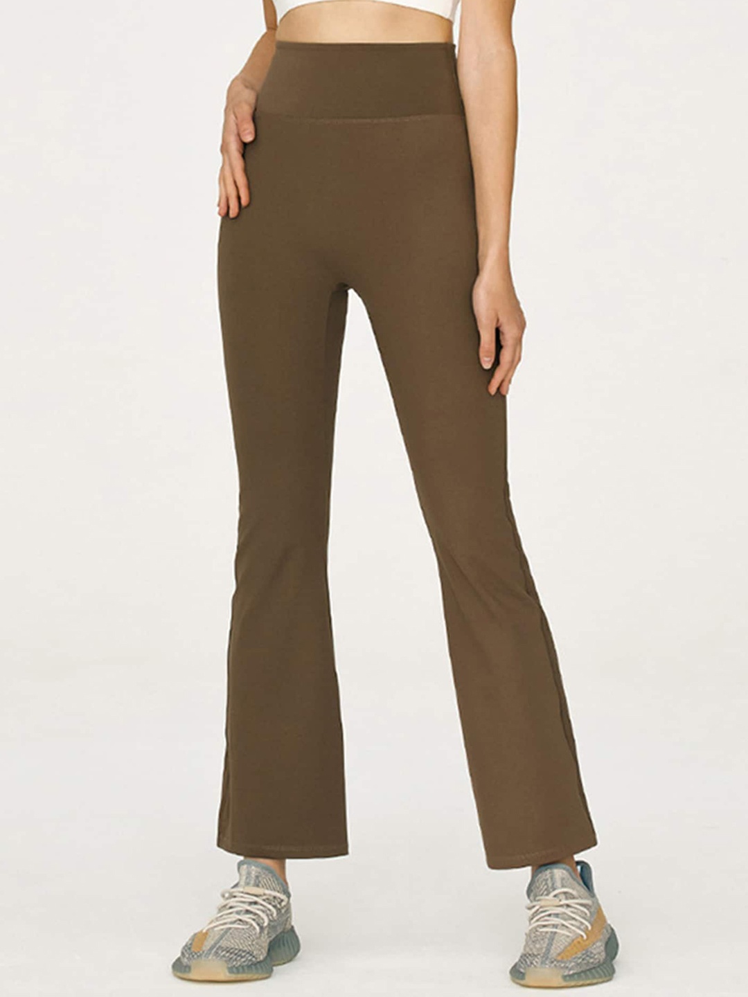LULU & SKY Women Bootcut-Fit Track Pants, Brown
