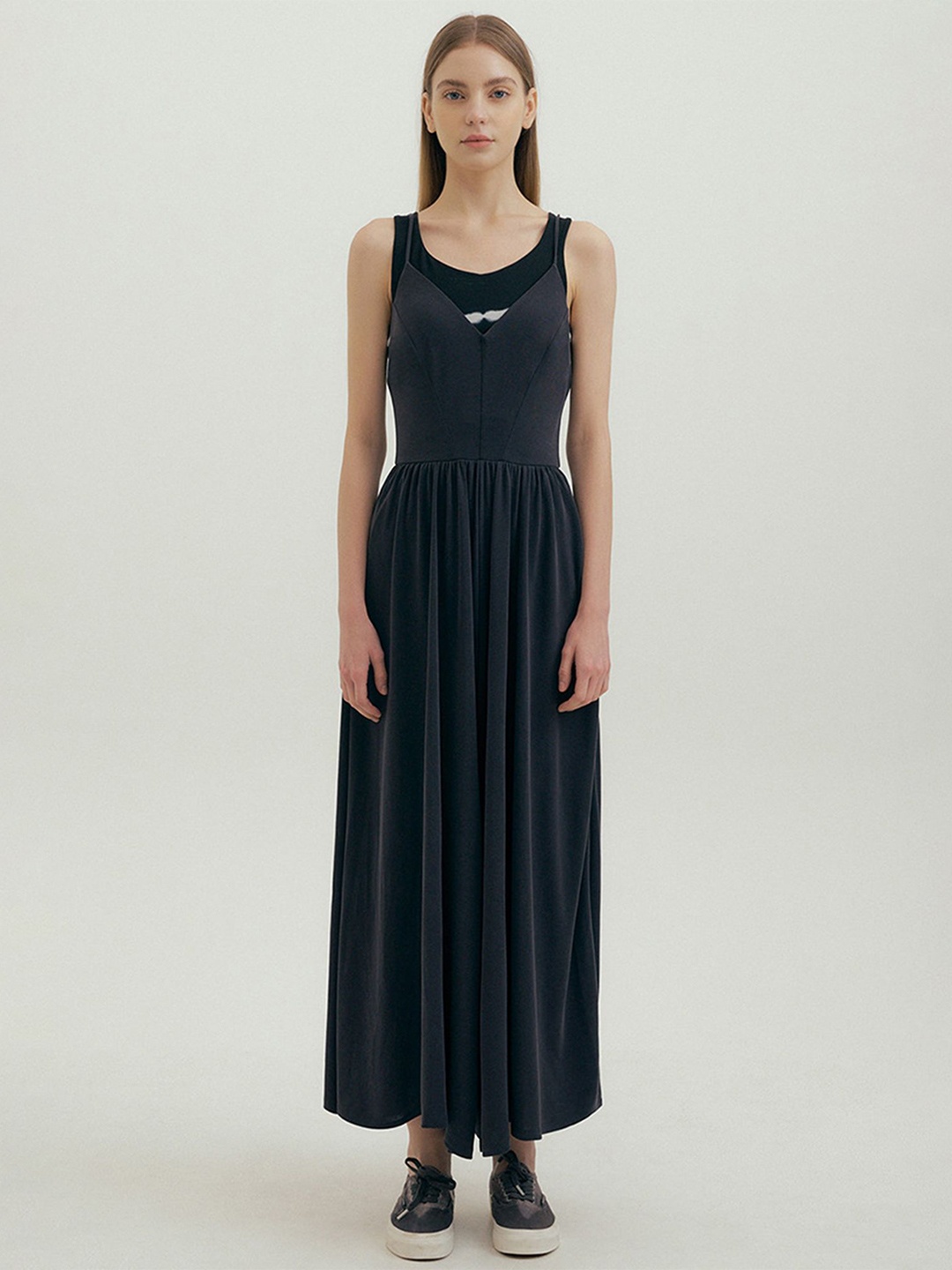 

LULU & SKY Culotte Jumpsuit, Black