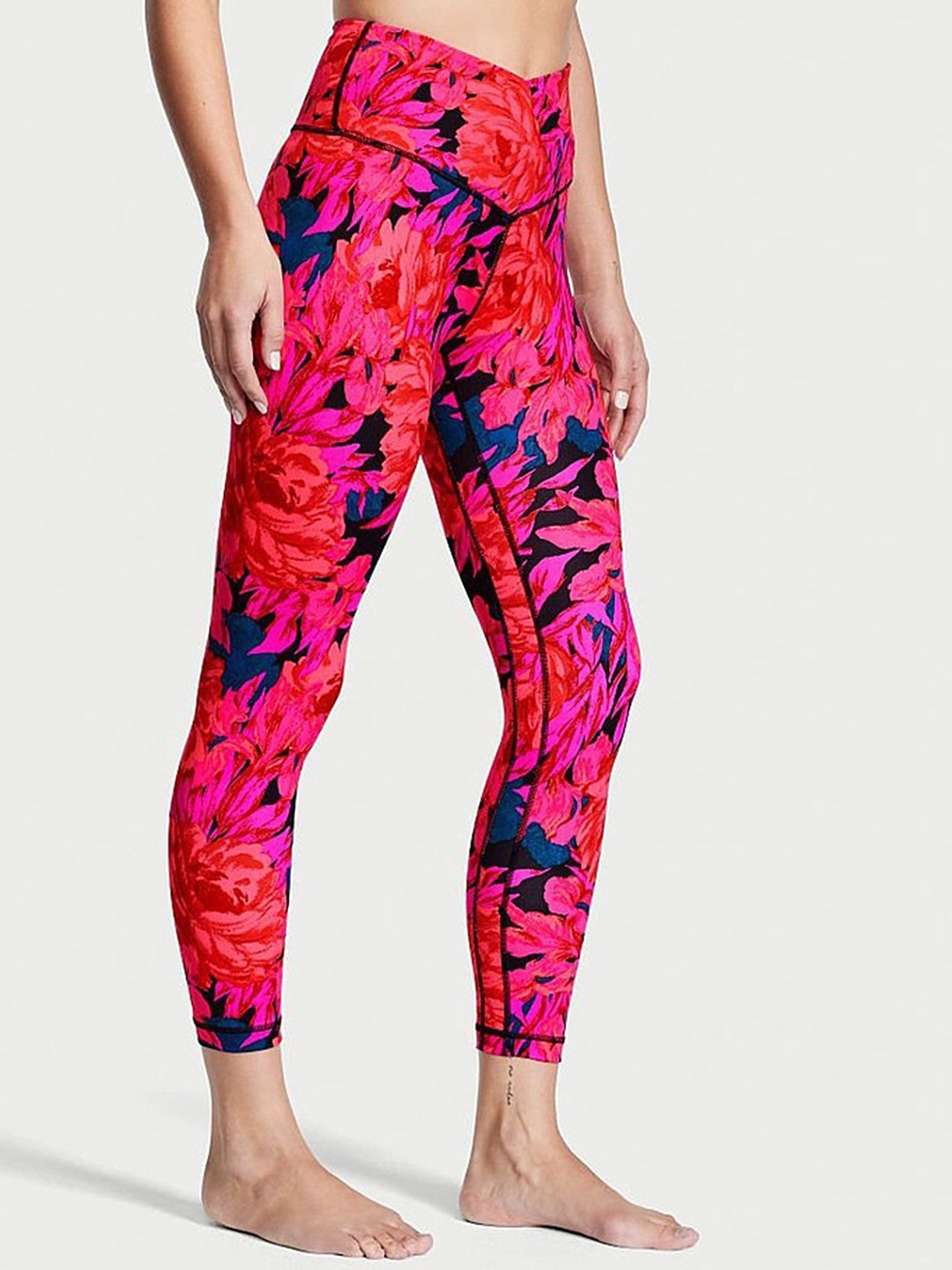 

LULU & SKY Printed Ankle-Length Tights, Pink