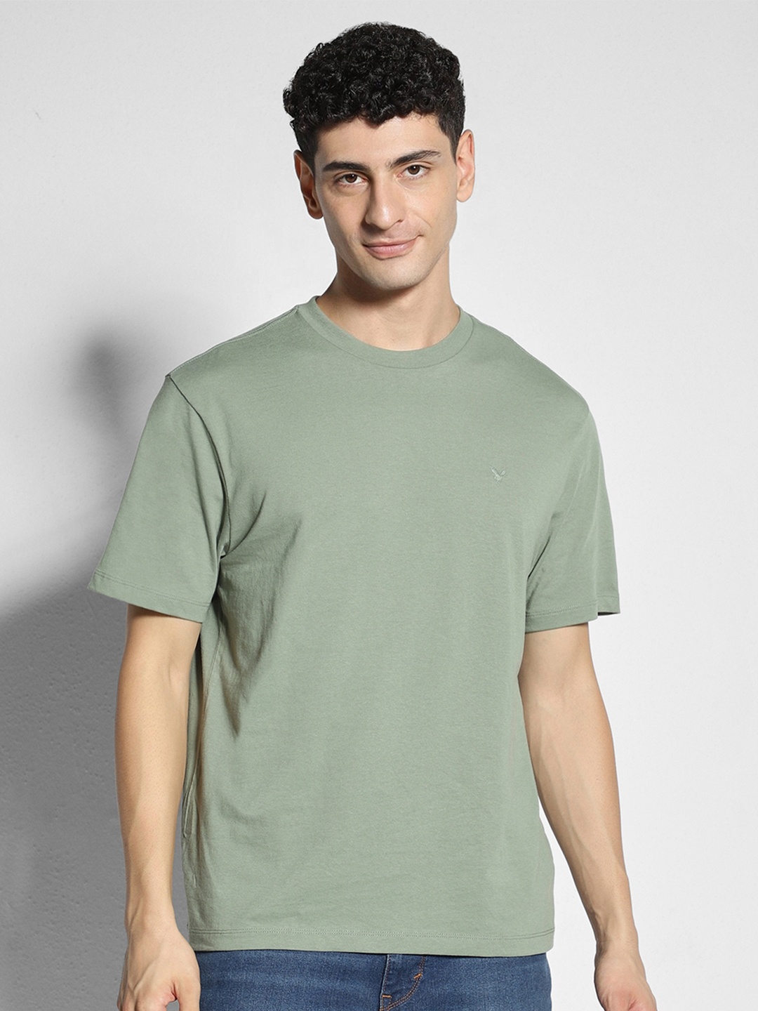 

AMERICAN EAGLE OUTFITTERS Men Raw Edge T-shirt, Green