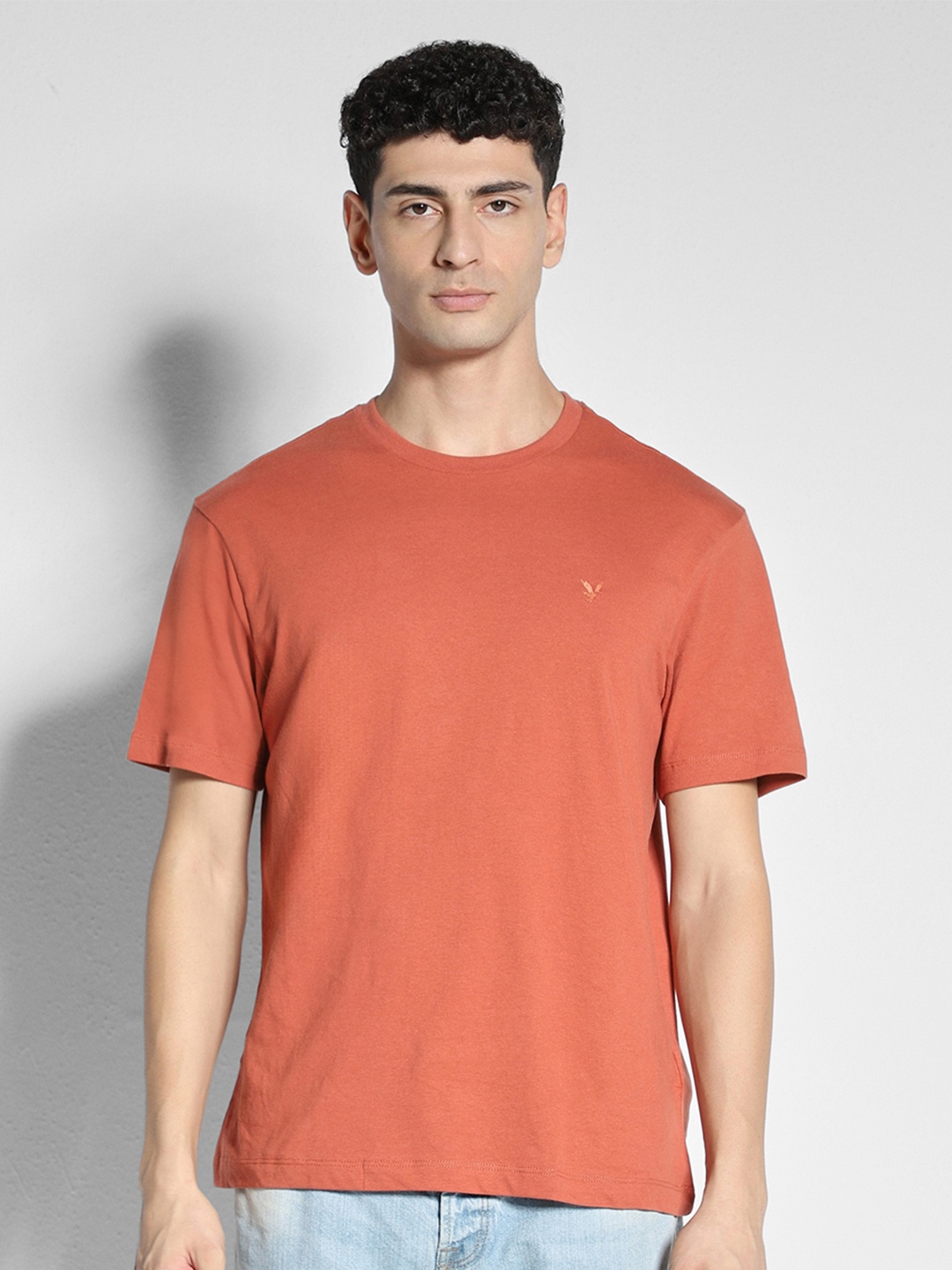 

AMERICAN EAGLE OUTFITTERS Round Neck Cotton T-shirt, Red
